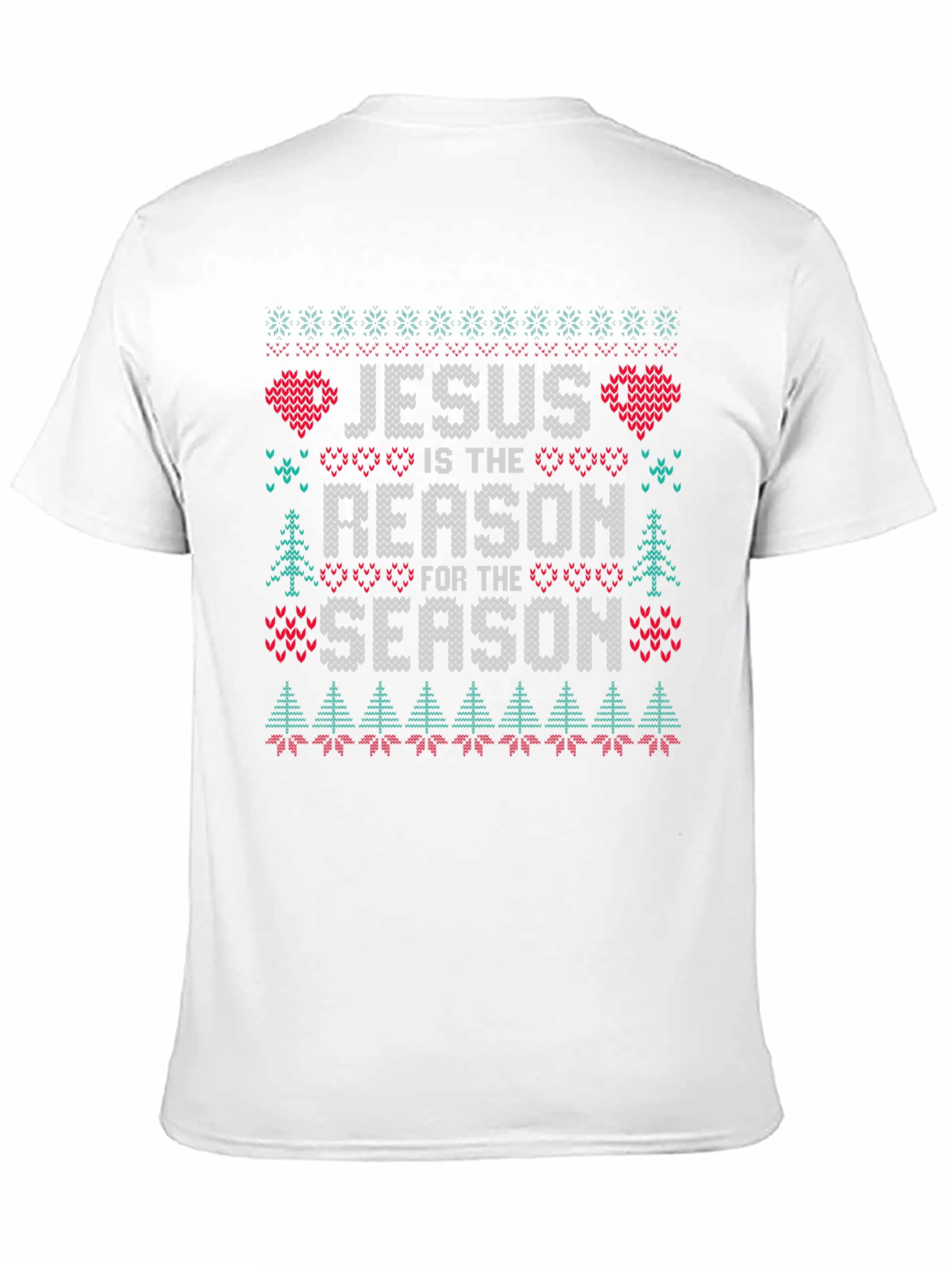 Black Jesus is the Reason Christmas Ugly Sweater T-Shirt view 11