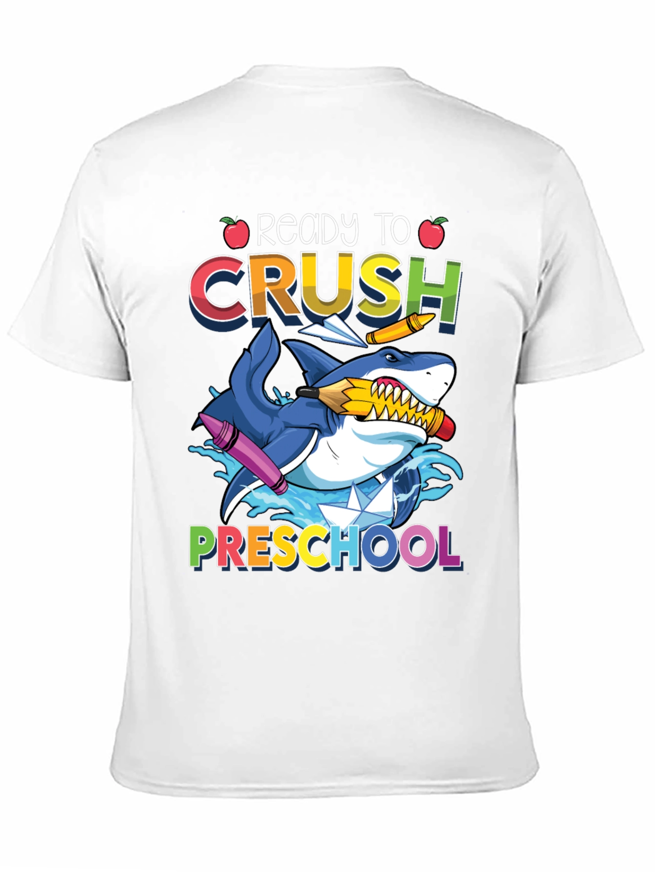 Black Ready to Crush Preschool Shark T-Shirt view 11