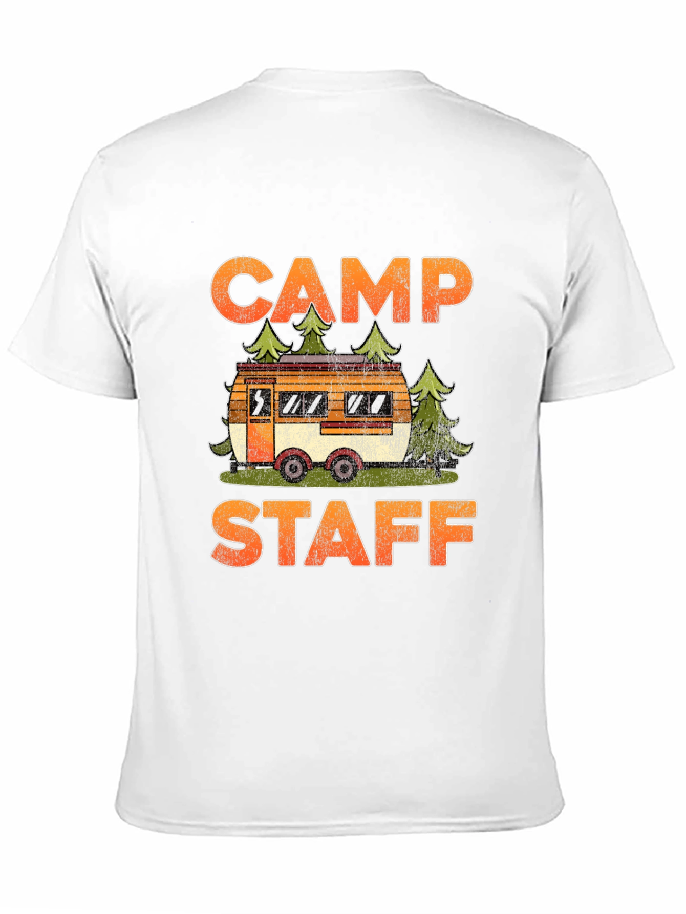 Black Camp Staff Graphic Tee - Camping Adventure T-Shirt view 11