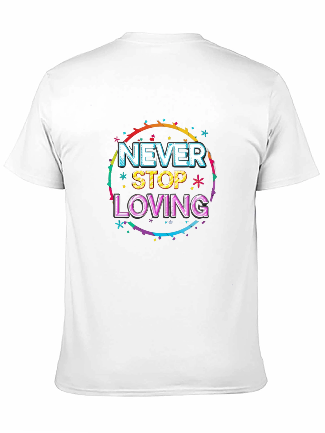 Black Never Stop Loving Graphic Tee - Black view 11