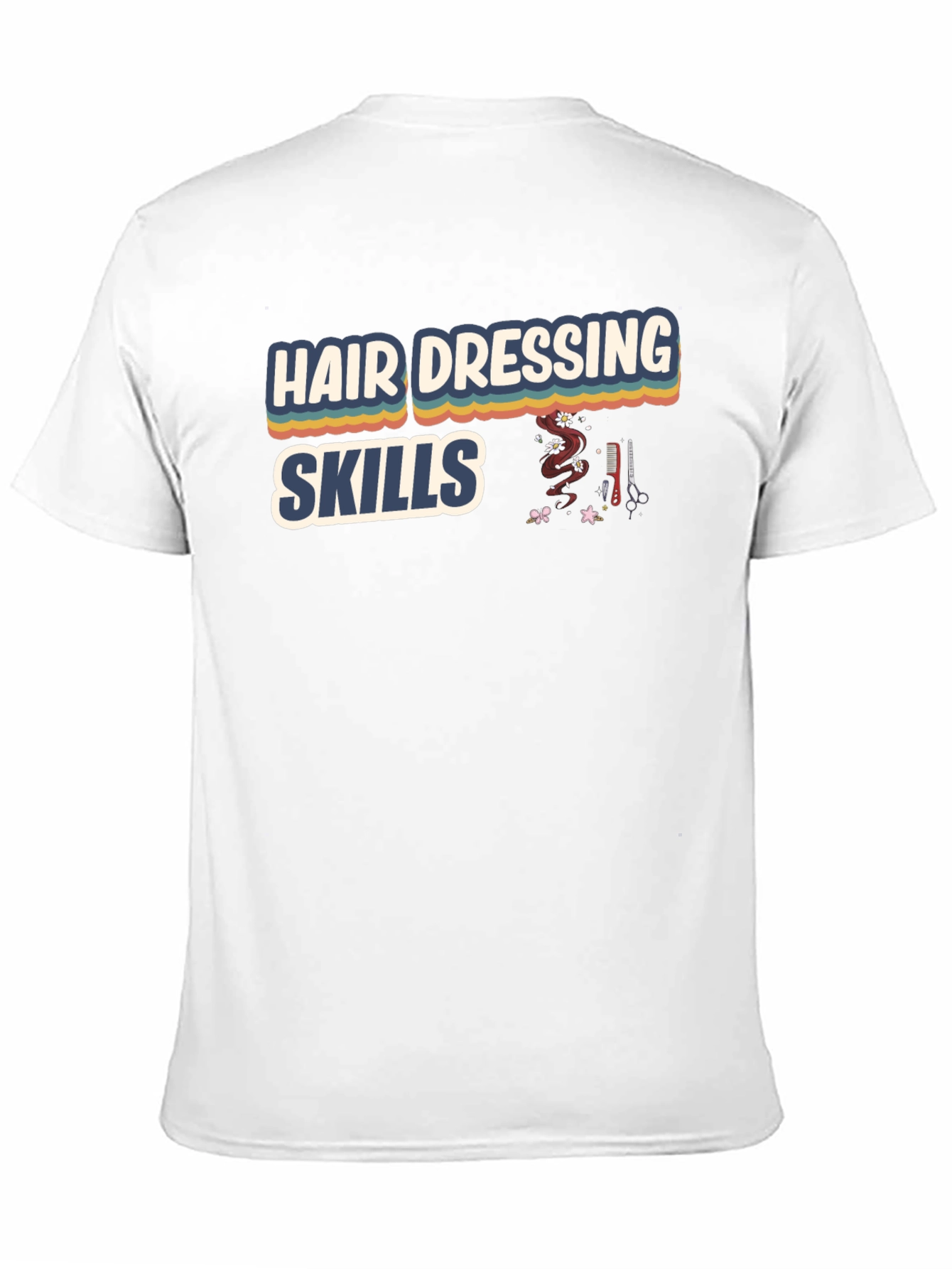 Black Hairdressing Skills Graphic T-Shirt view 11