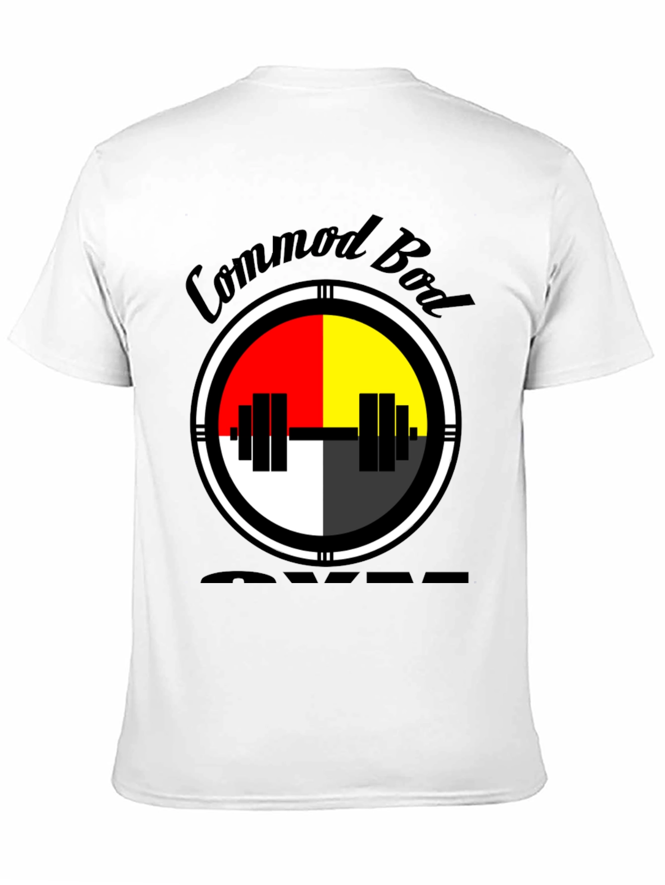 Black Commod Bod Gym T-Shirt - Unique Design view 11