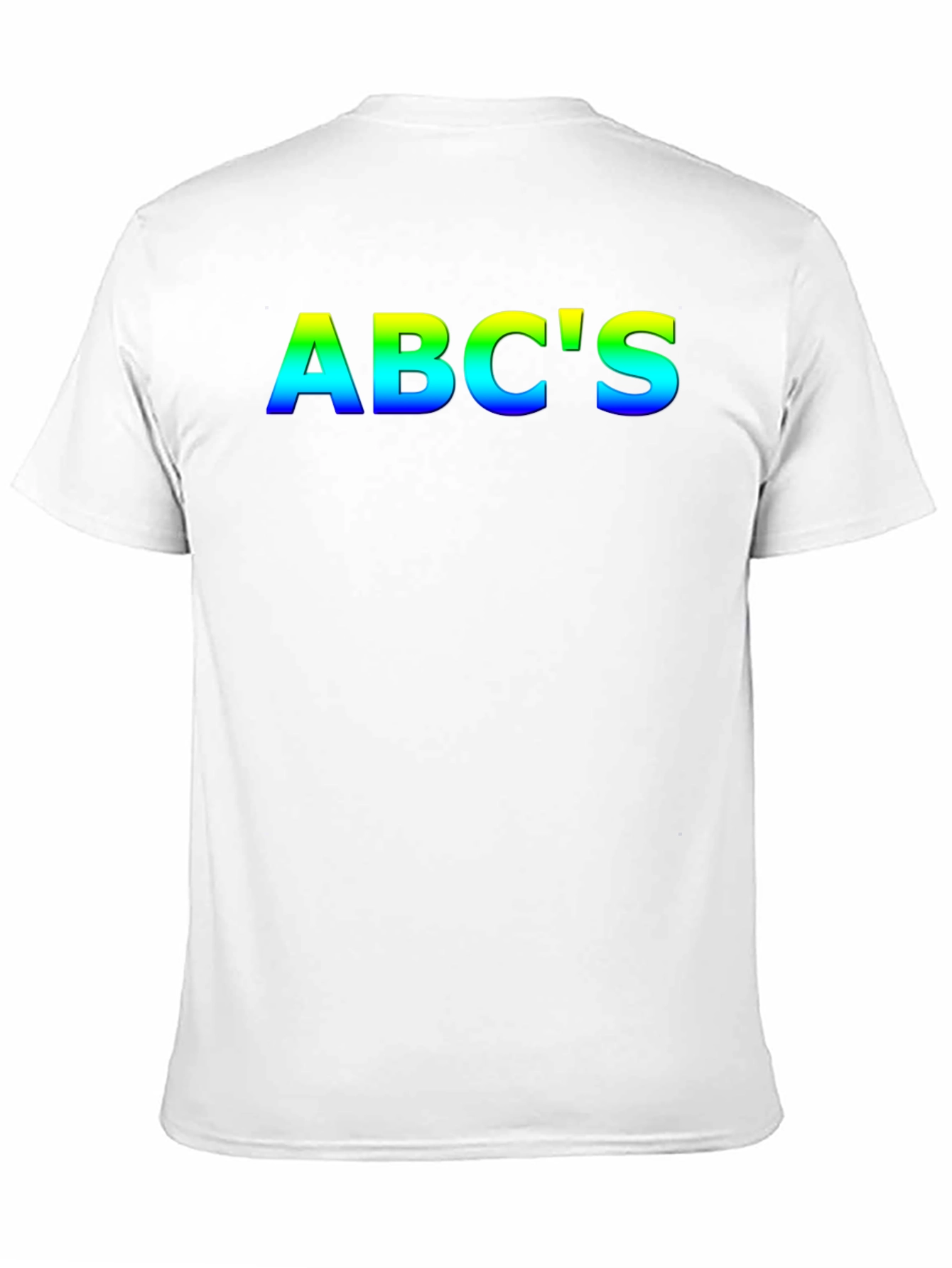 Black Rainbow ABC's Black T-Shirt view 11