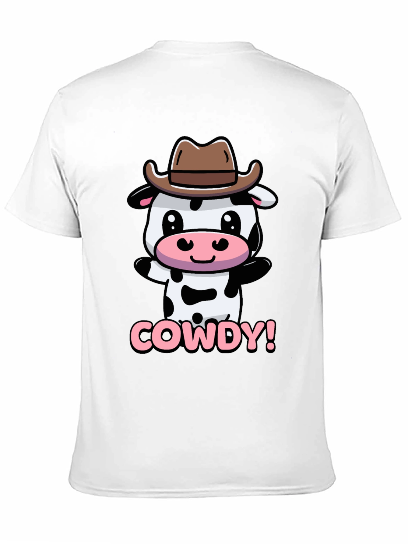 Black Cute Cowdy Cowboy Cow T-Shirt view 11
