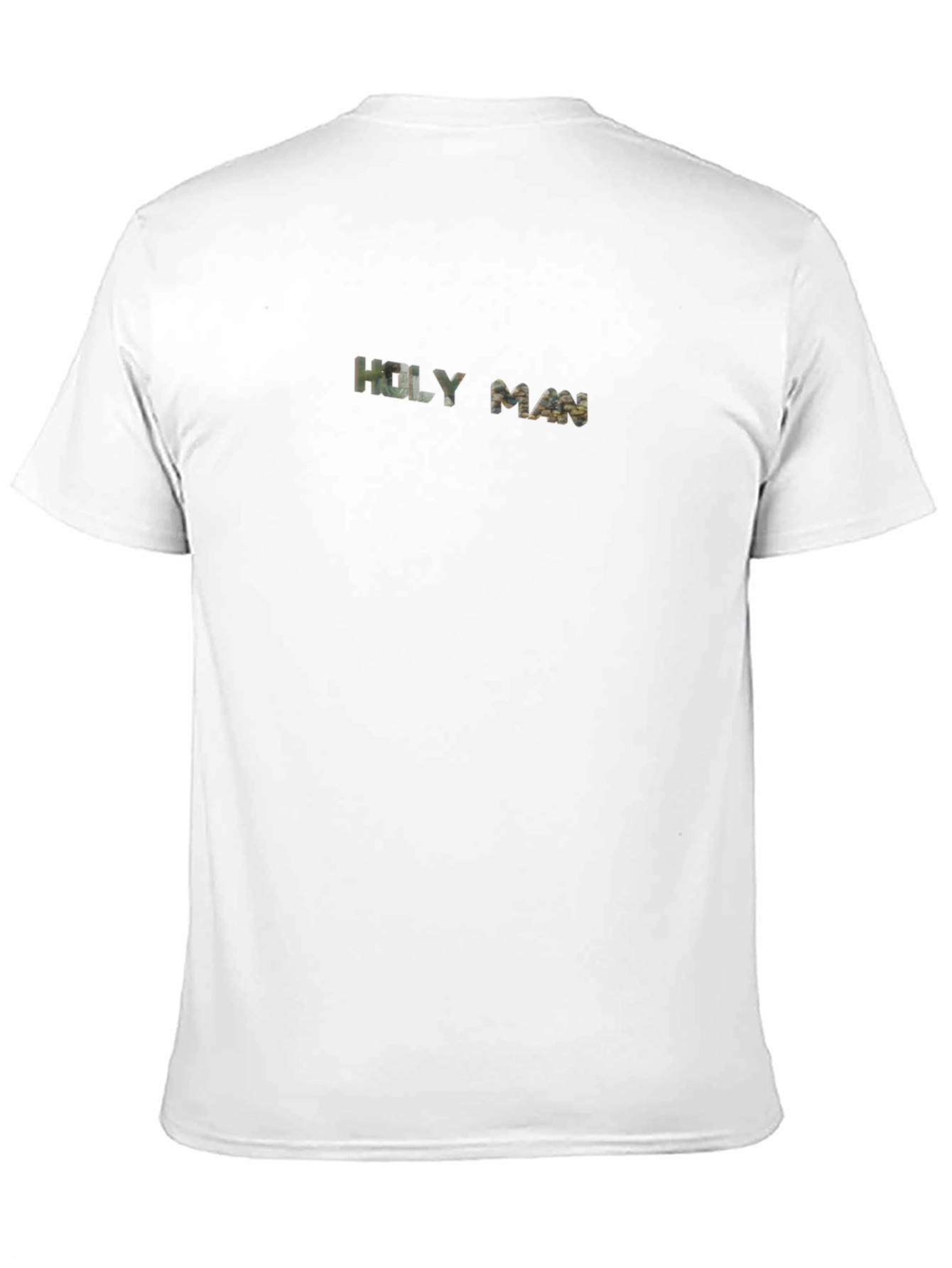 Black Holy Man Camo Graphic Tee - Men's Black T-Shirt view 11