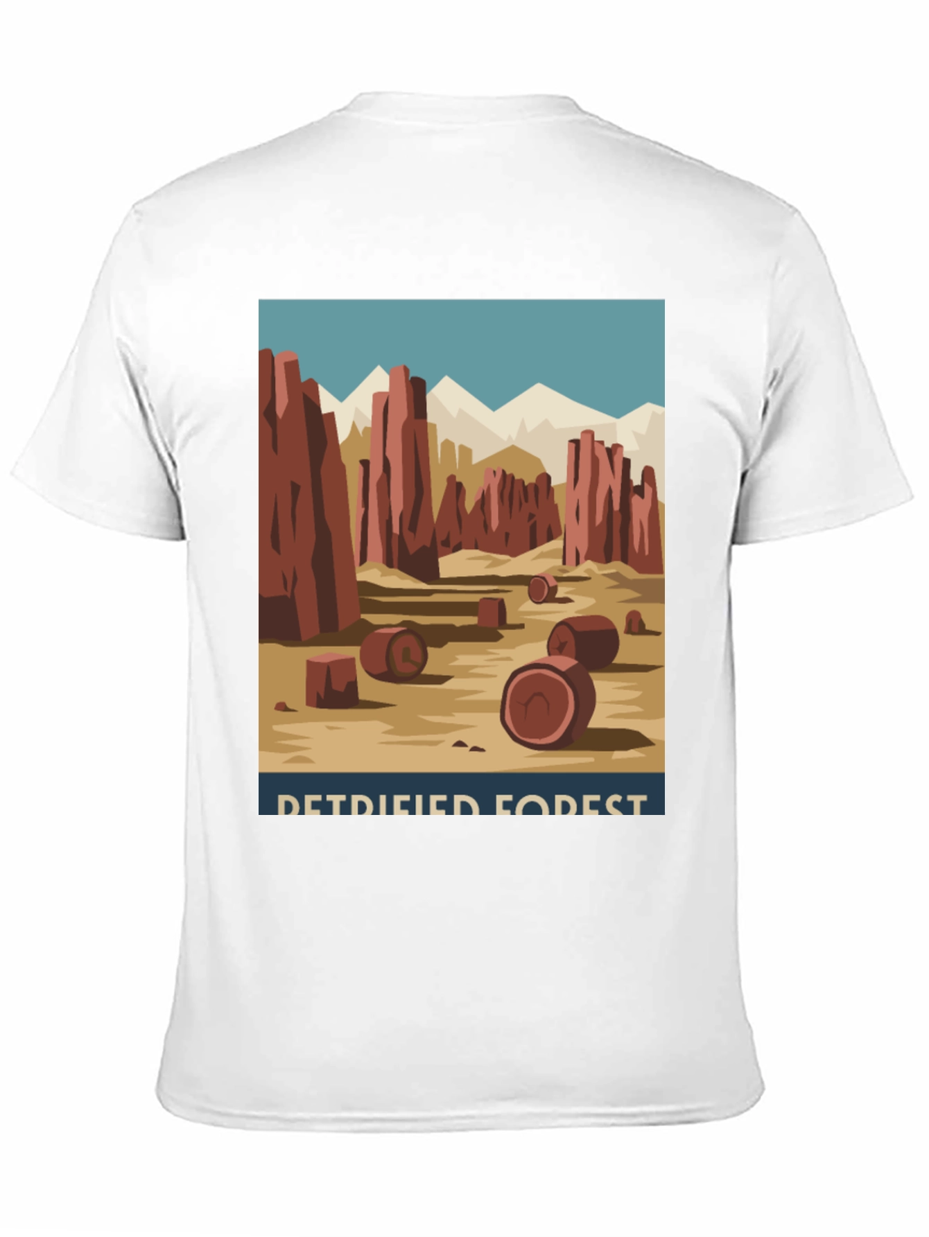 Black Petrified Forest T-Shirt - Retro Desert Graphic Tee view 11
