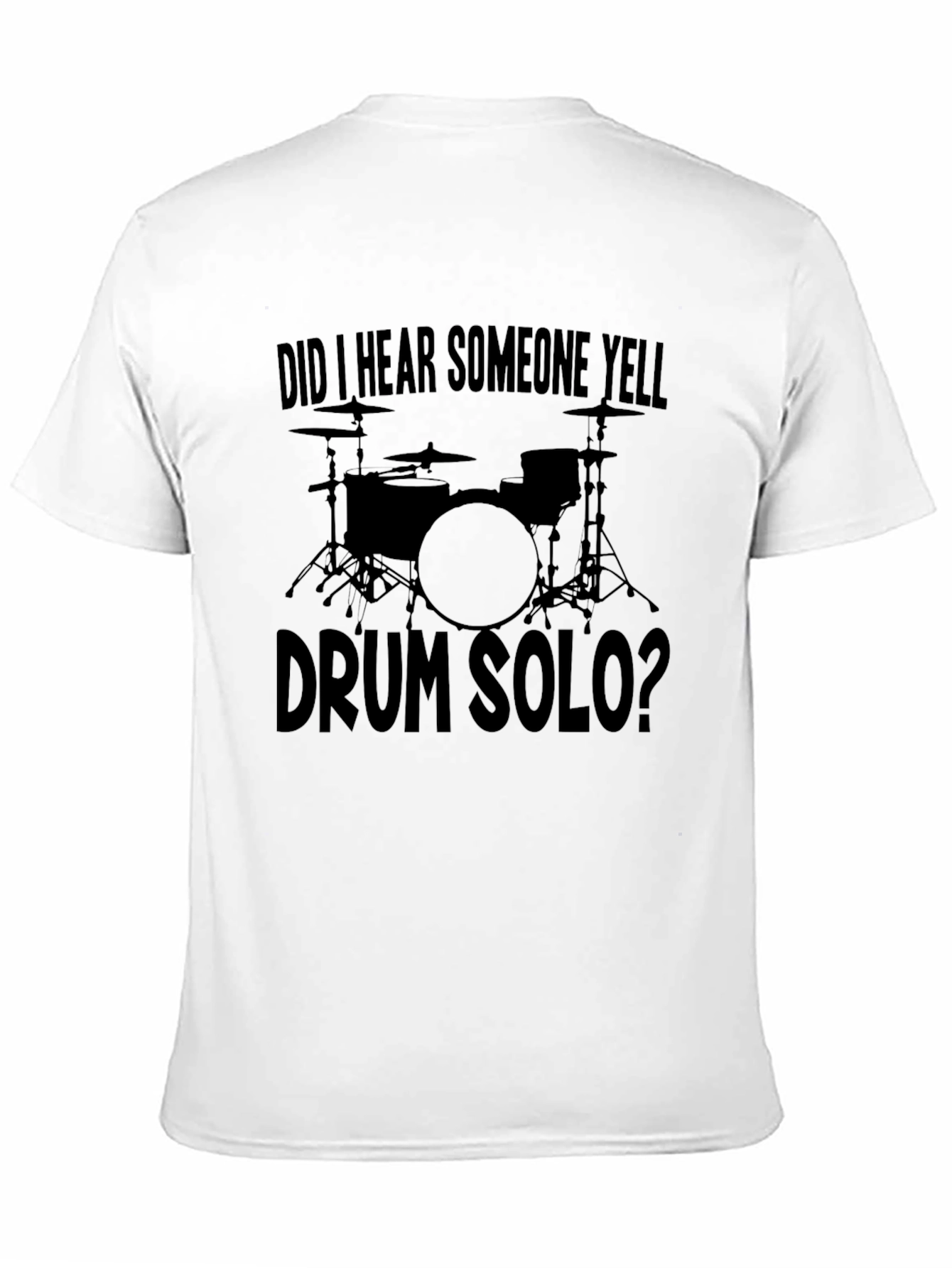 Black Drum Solo T-Shirt - Music Lover's Tee view 11