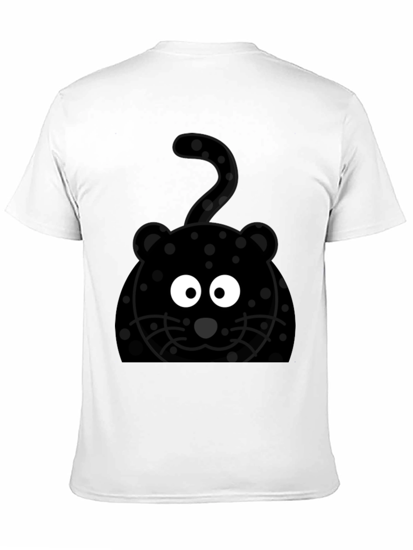 Black Fun Black Cat T-Shirt - Whimsical Design view 11