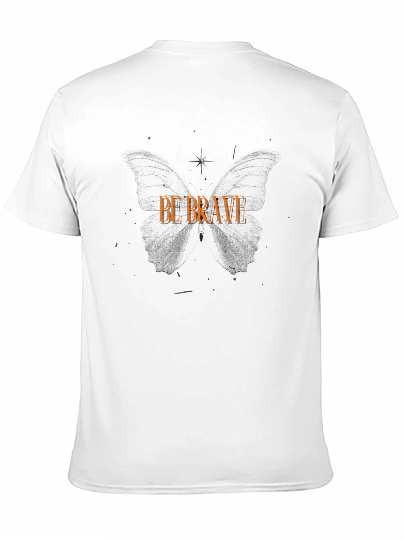 Black Be Brave Butterfly Graphic Tee - Black view 11