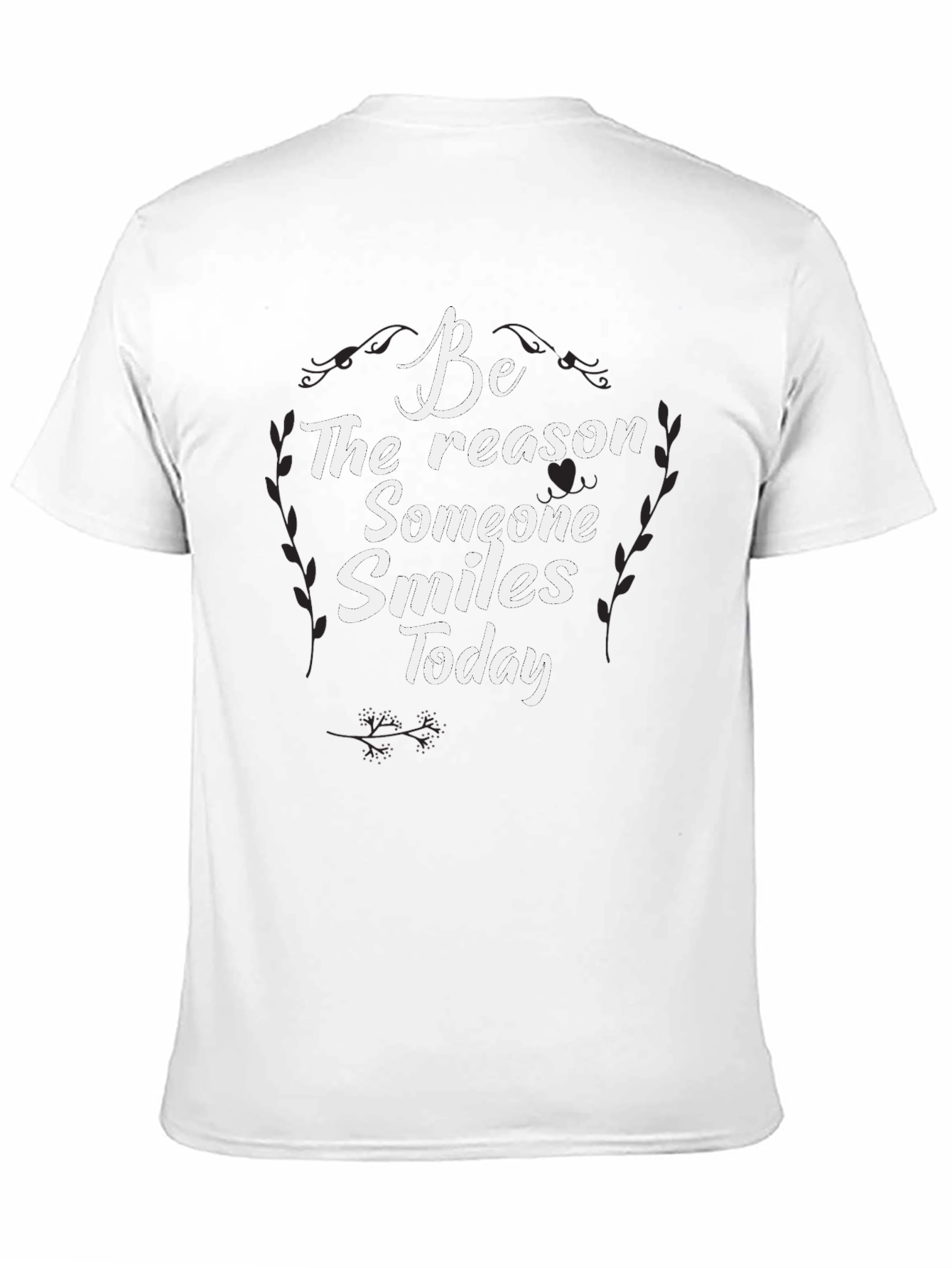 Black Be The Reason Someone Smiles Today T-Shirt view 11