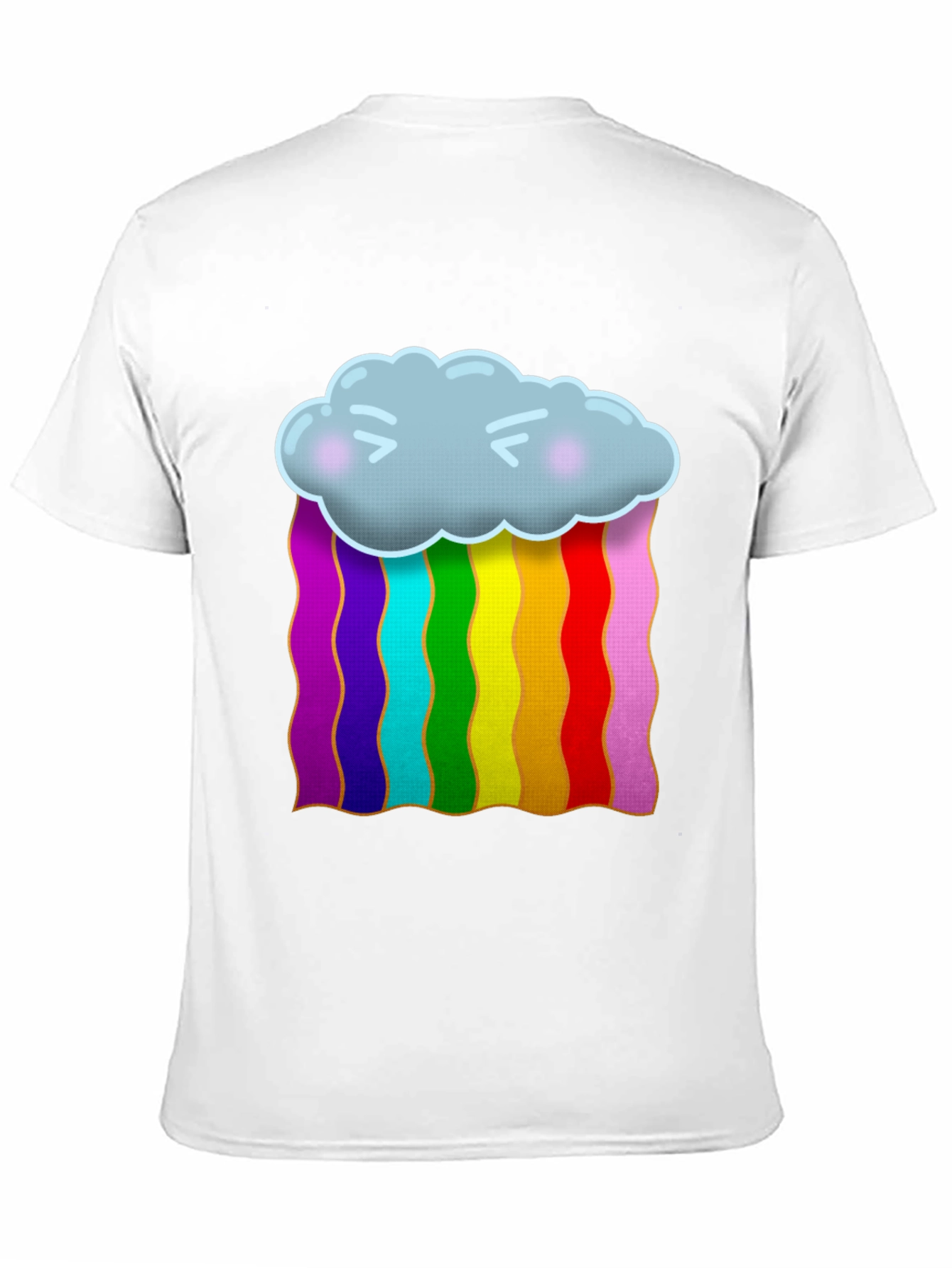 Black Rainbow Cloud Graphic T-Shirt view 11