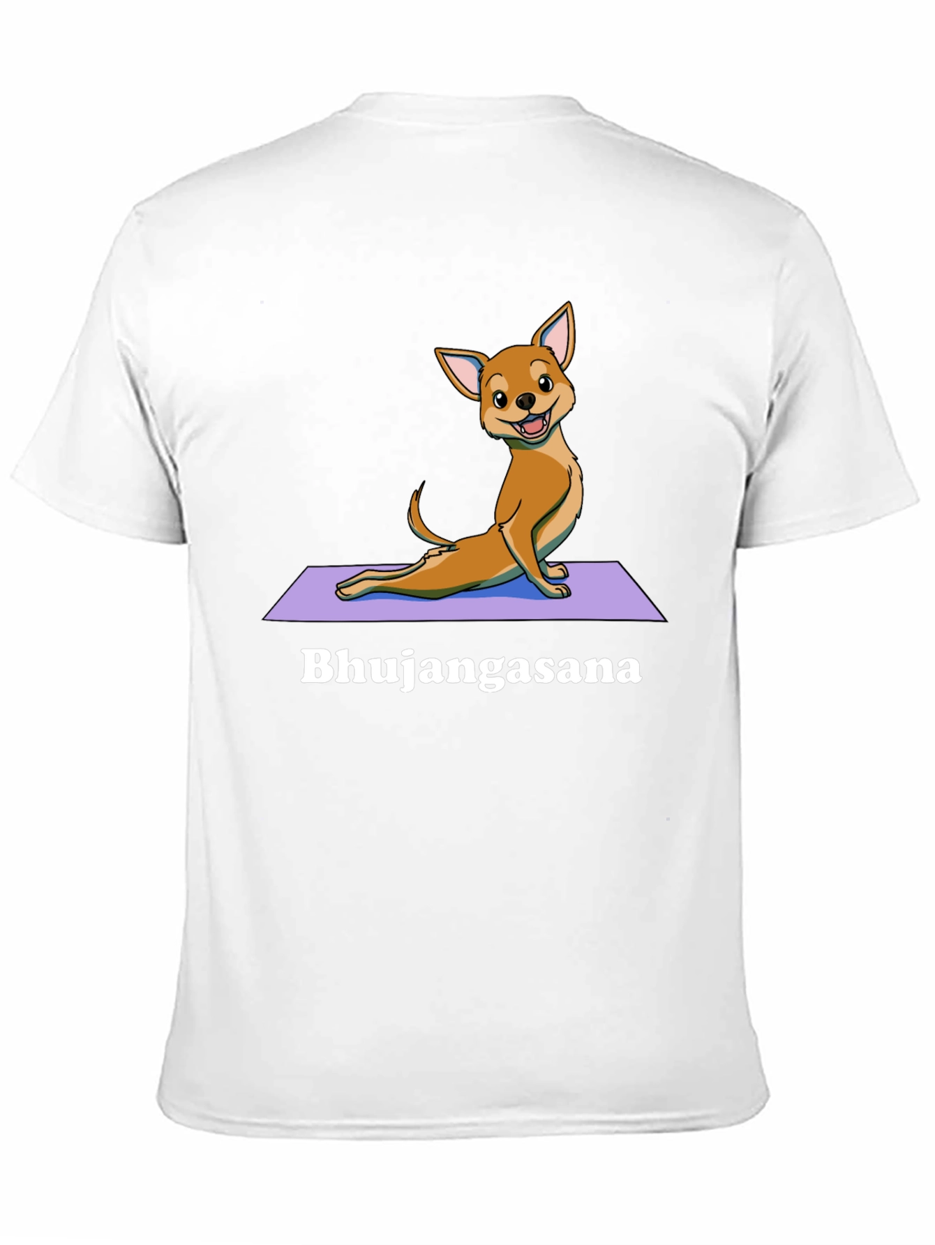 Black Yoga Dog T-Shirt - Bhujangasana Cobra Pose Tee view 11