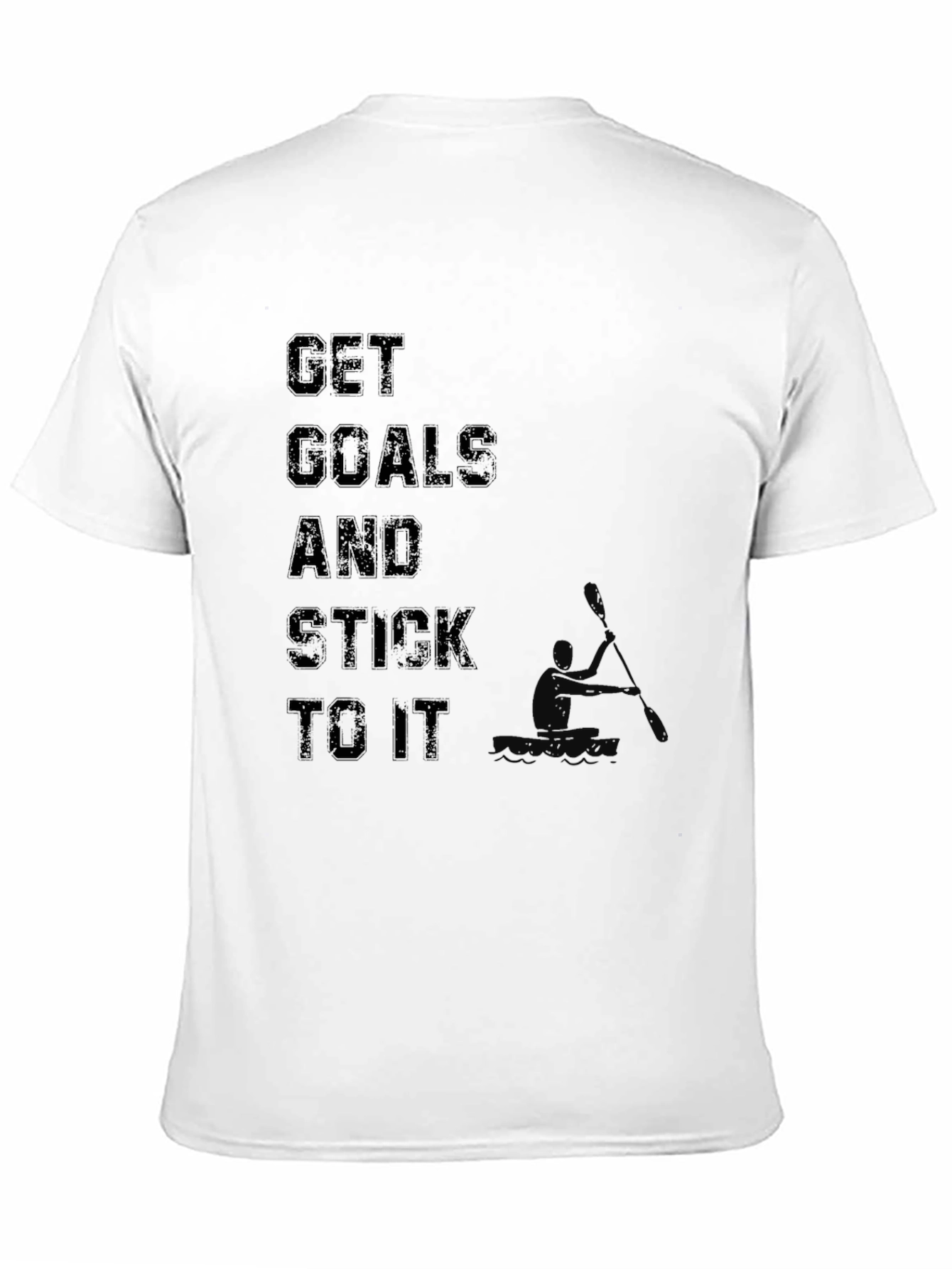 Black Motivational Get Goals T-Shirt view 11