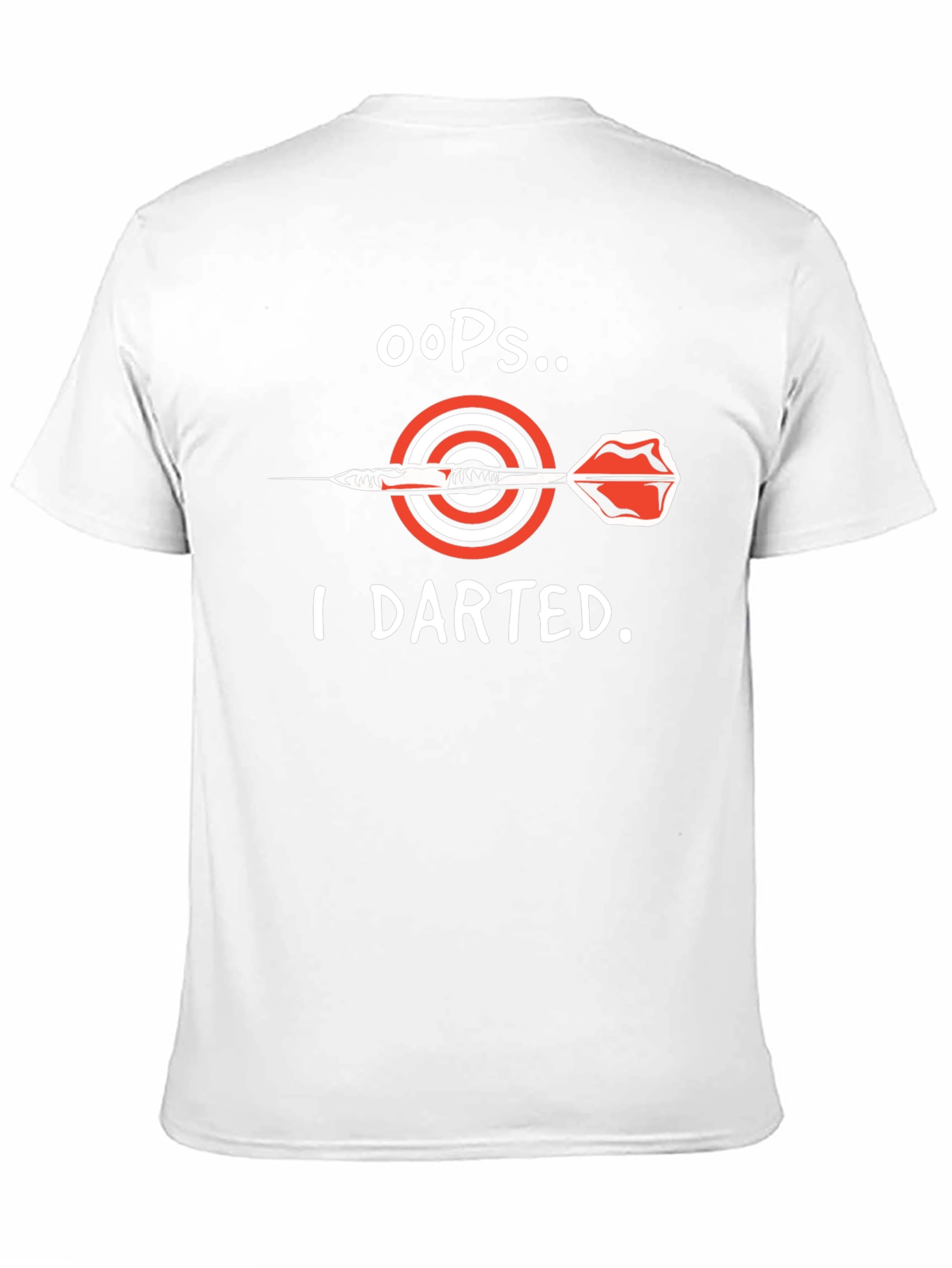 Black Oops I Darted T-Shirt - Dart Bullseye Tee view 11