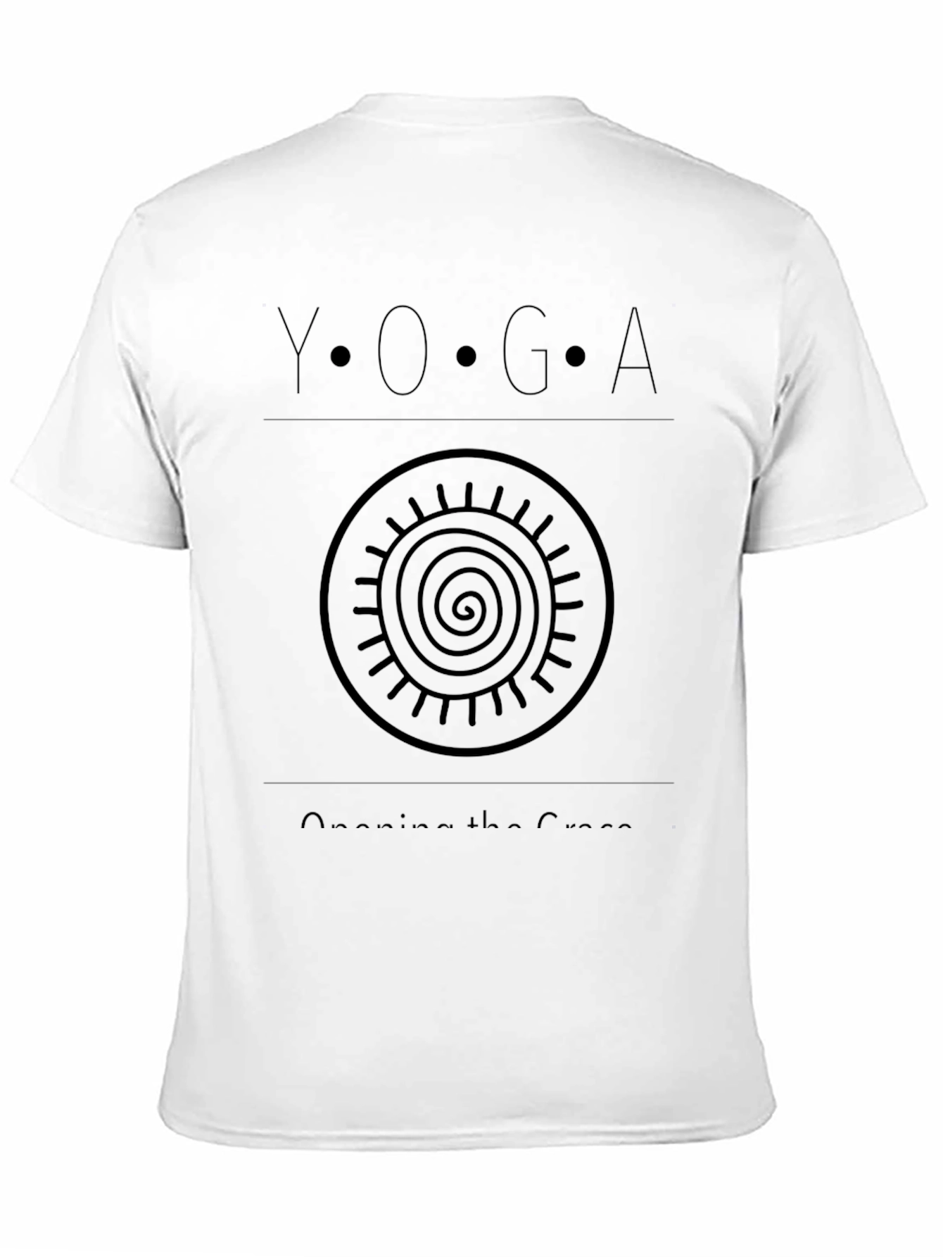 Black Yoga Opening Grace Graphic T-Shirt view 11