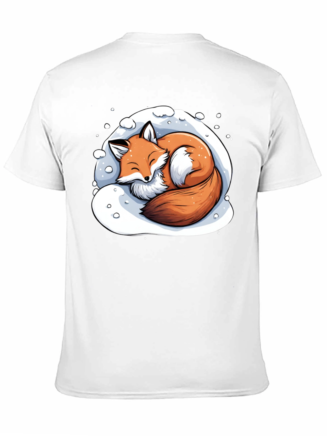 Black Cozy Fox Graphic T-Shirt - Soft & Stylish view 11