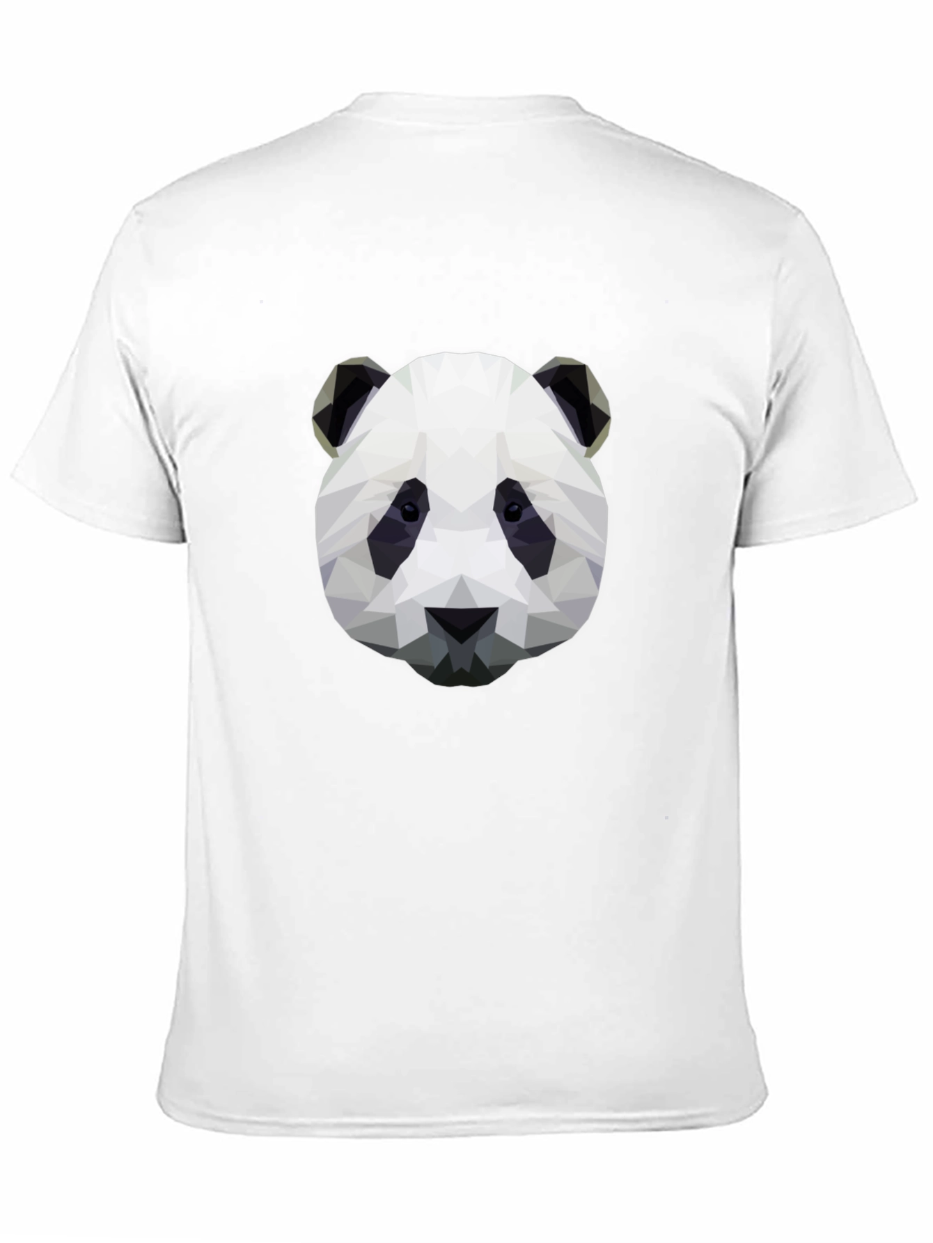 Geometric Panda Graphic T-Shirt - Black - 11