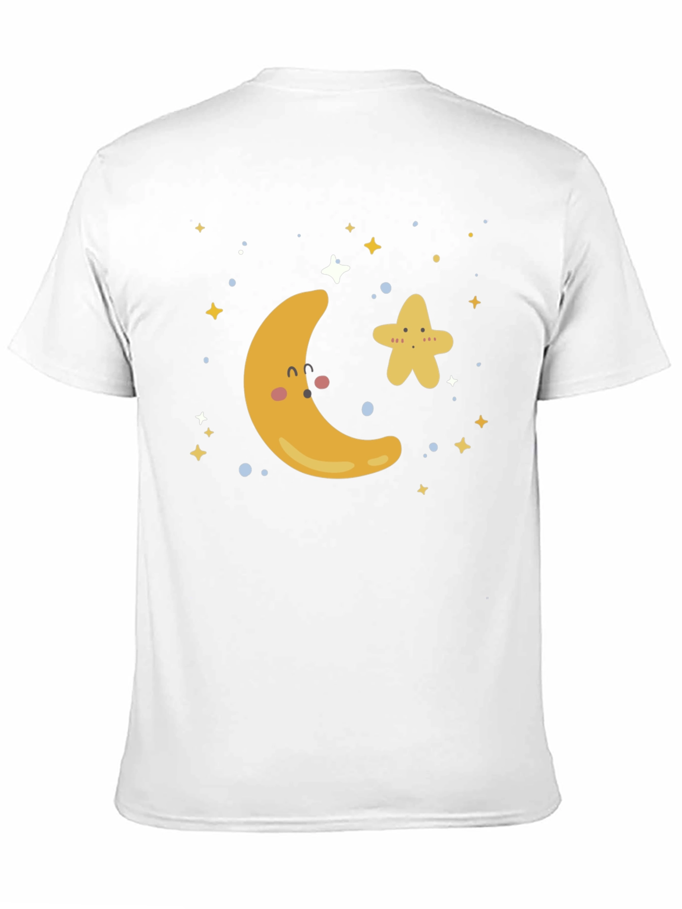 Black Cute Moon & Star Graphic T-Shirt view 11