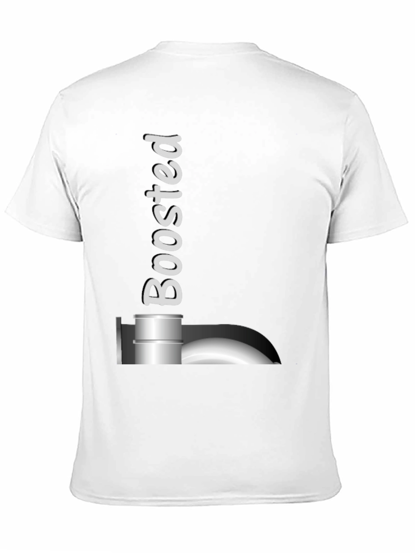 Black Boosted Black T-Shirt: Turbocharged Style! view 11