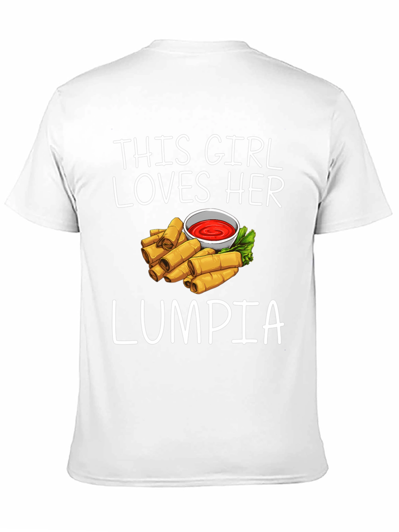 Black Funny Lumpia Lover T-Shirt view 11