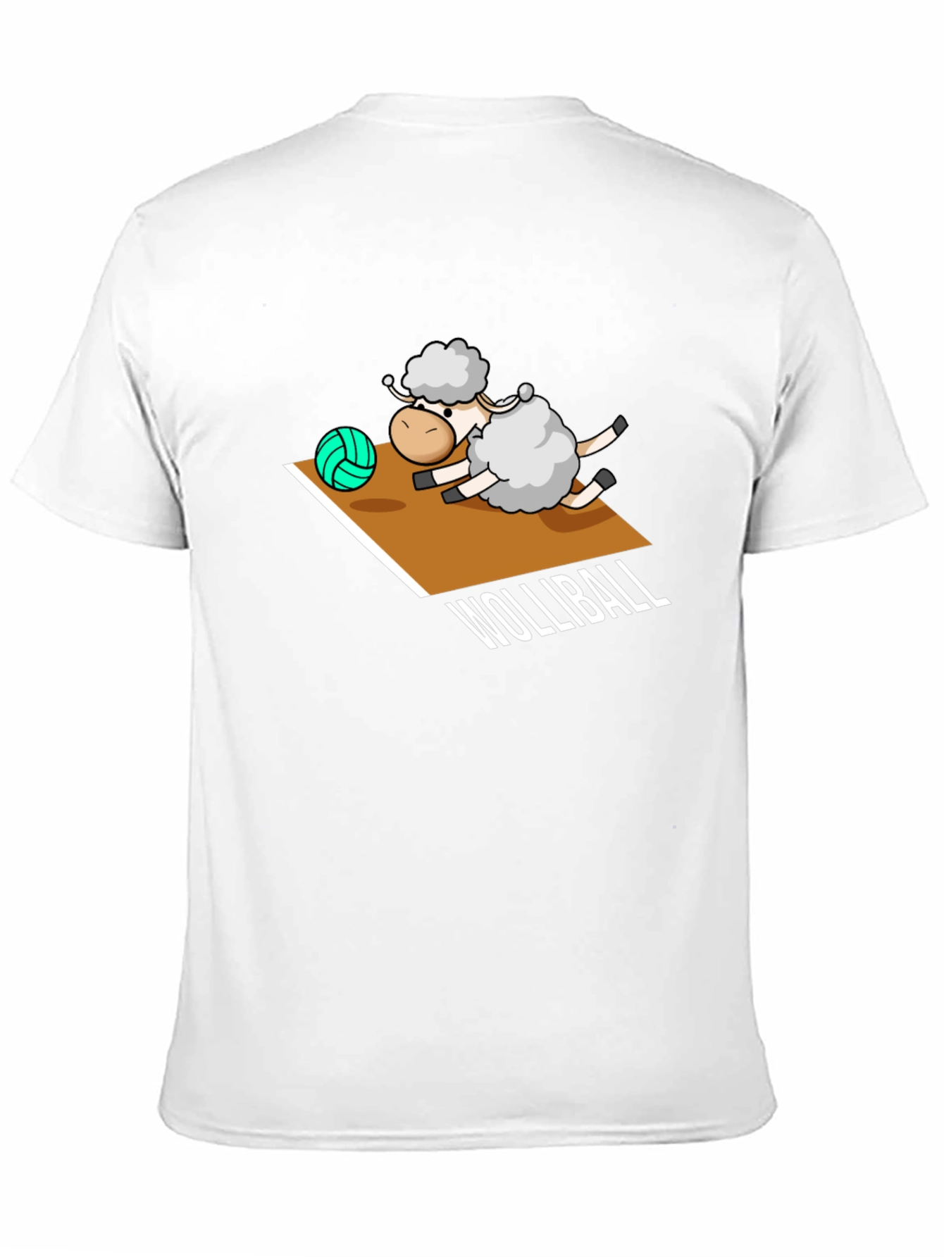 Black Wolliball Sheep Graphic T-Shirt view 11