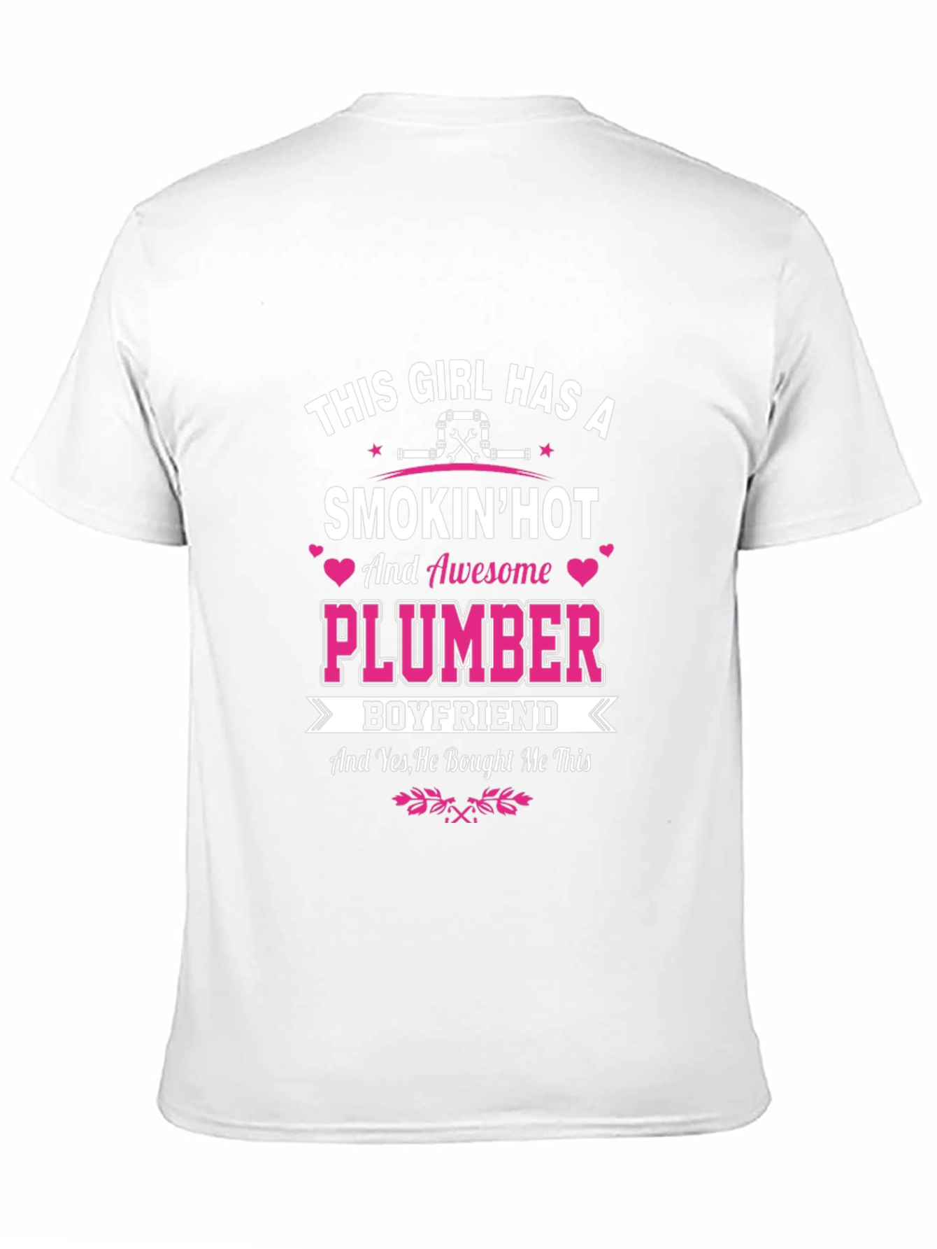 Black Smokin' Hot Plumber Boyfriend T-Shirt view 11
