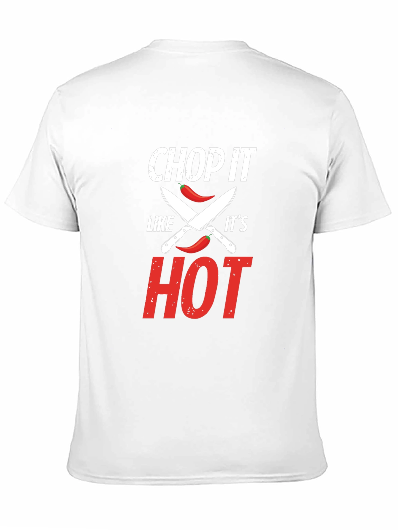 Black Chop It Like It's Hot T-Shirt - Foodie Gift view 11