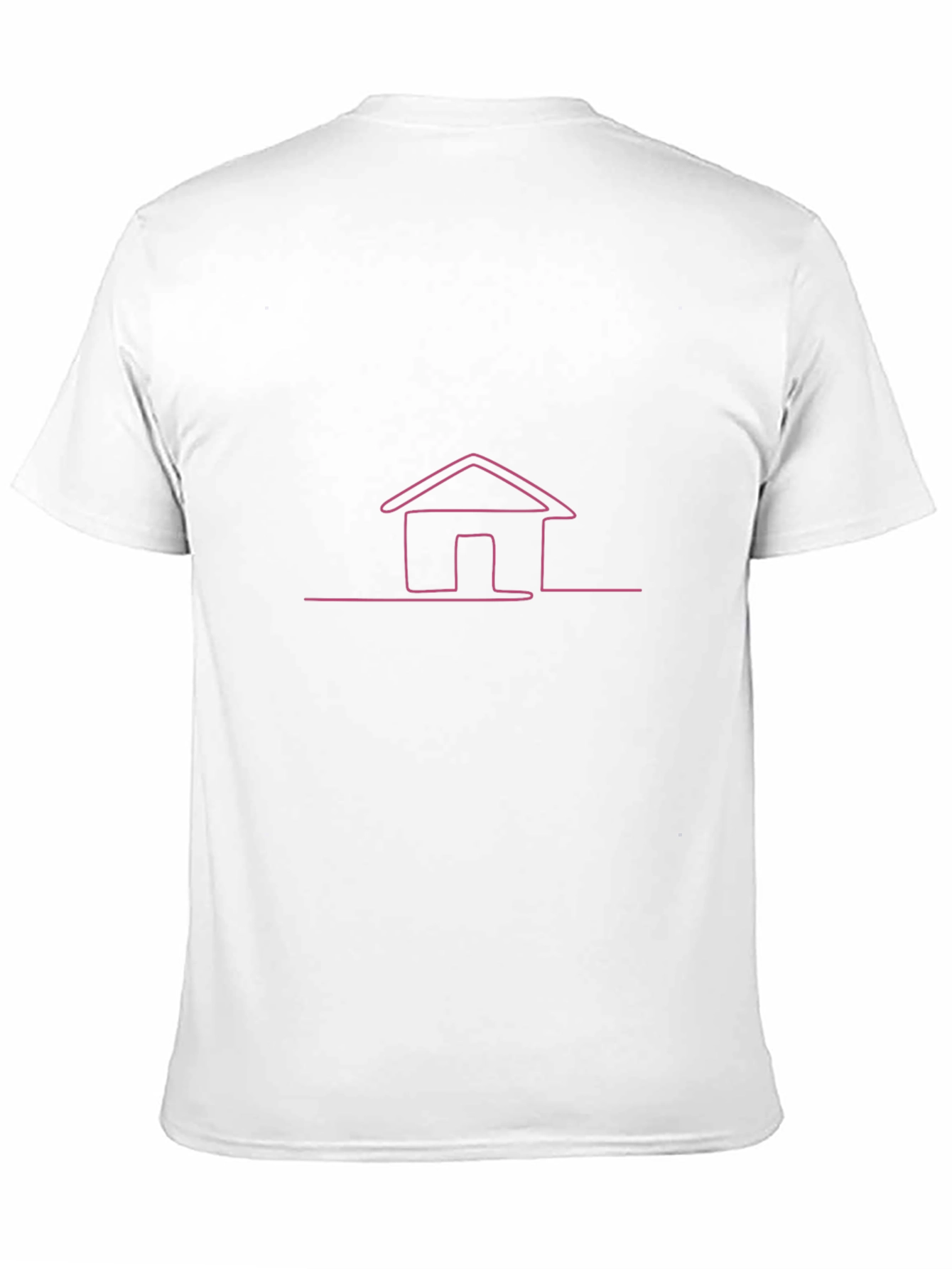 Black Minimalist Home Line Art Black Tee view 11