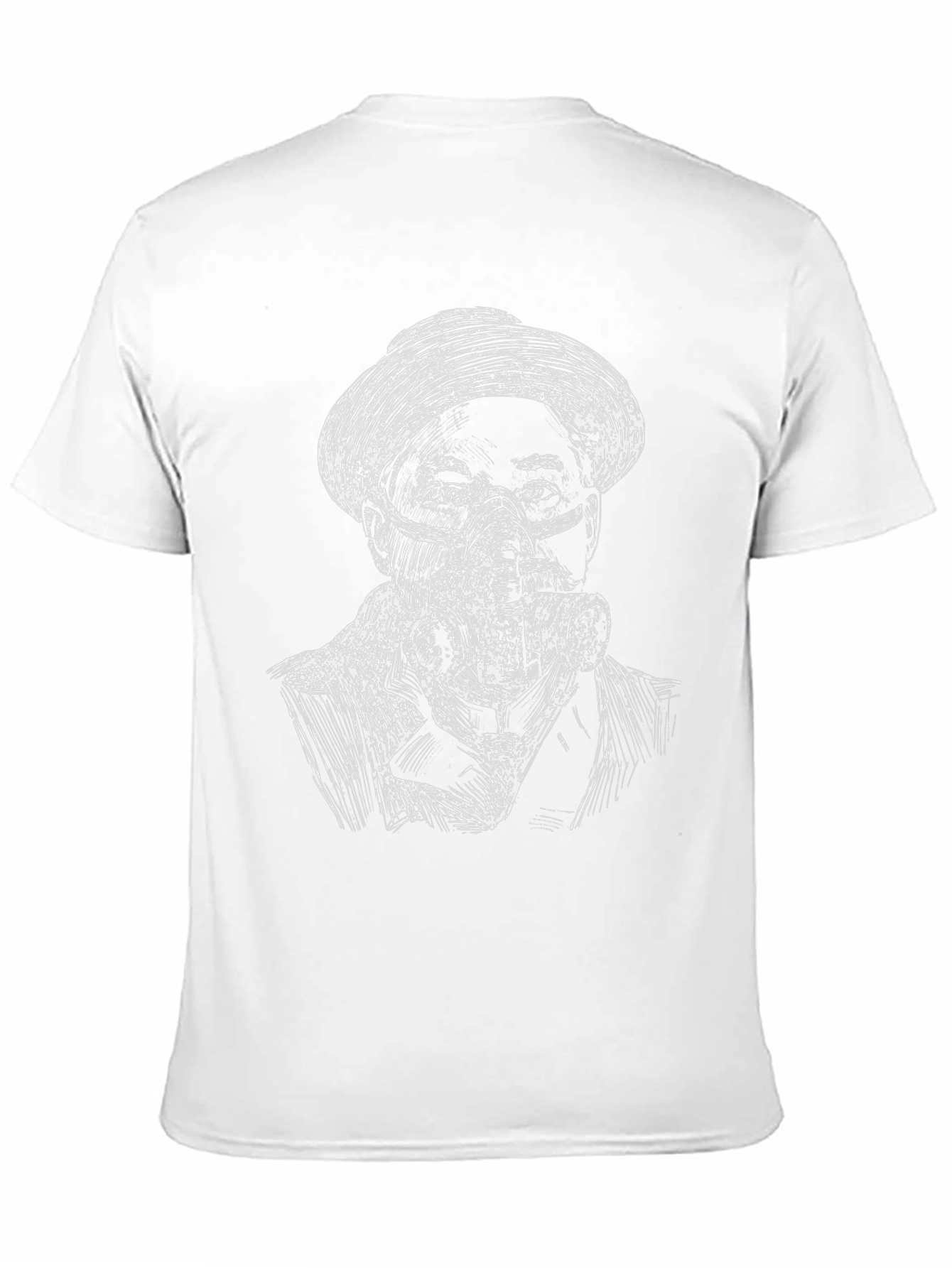 Black Steampunk Mask Tee - Edgy Graphic T-Shirt view 11
