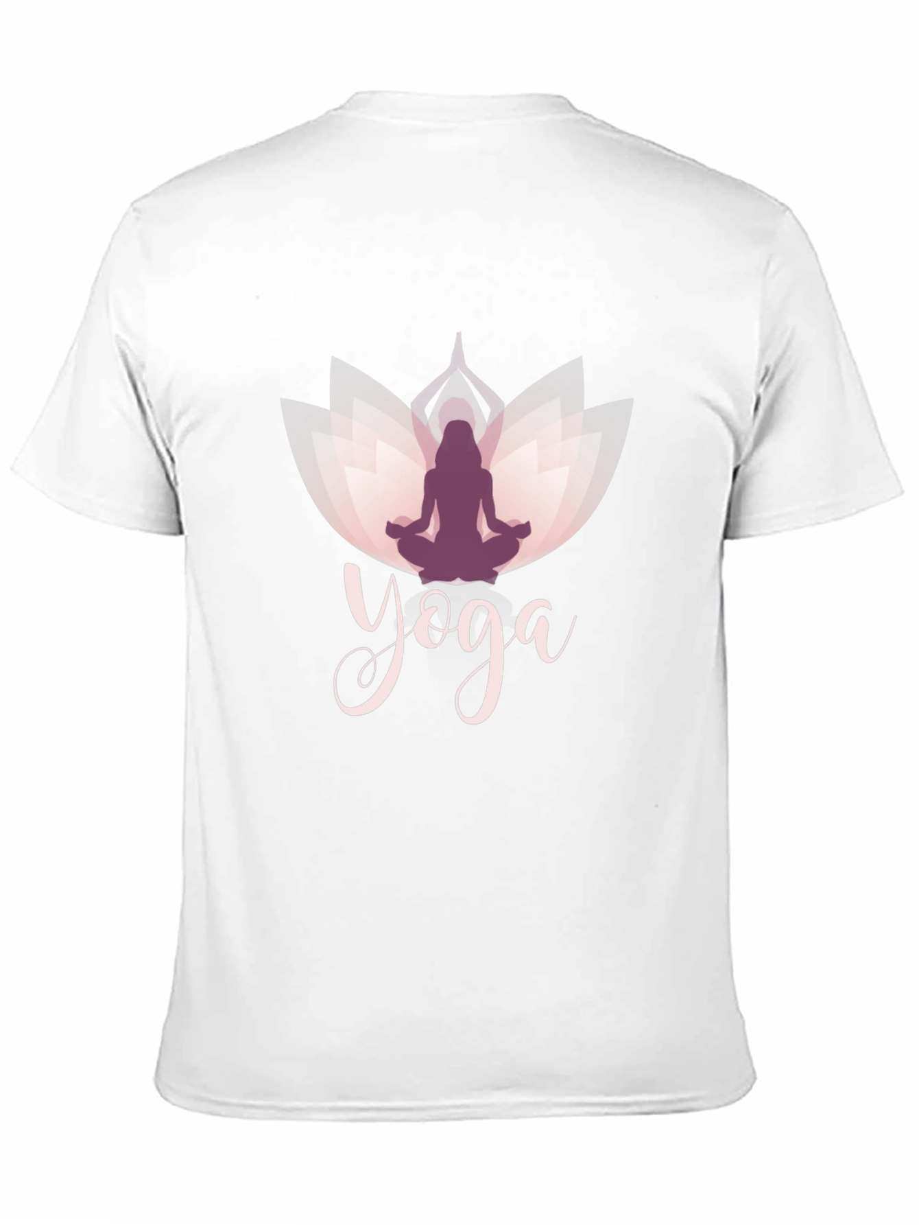 Black Yoga Lotus T-Shirt - Men's Black Tee view 11