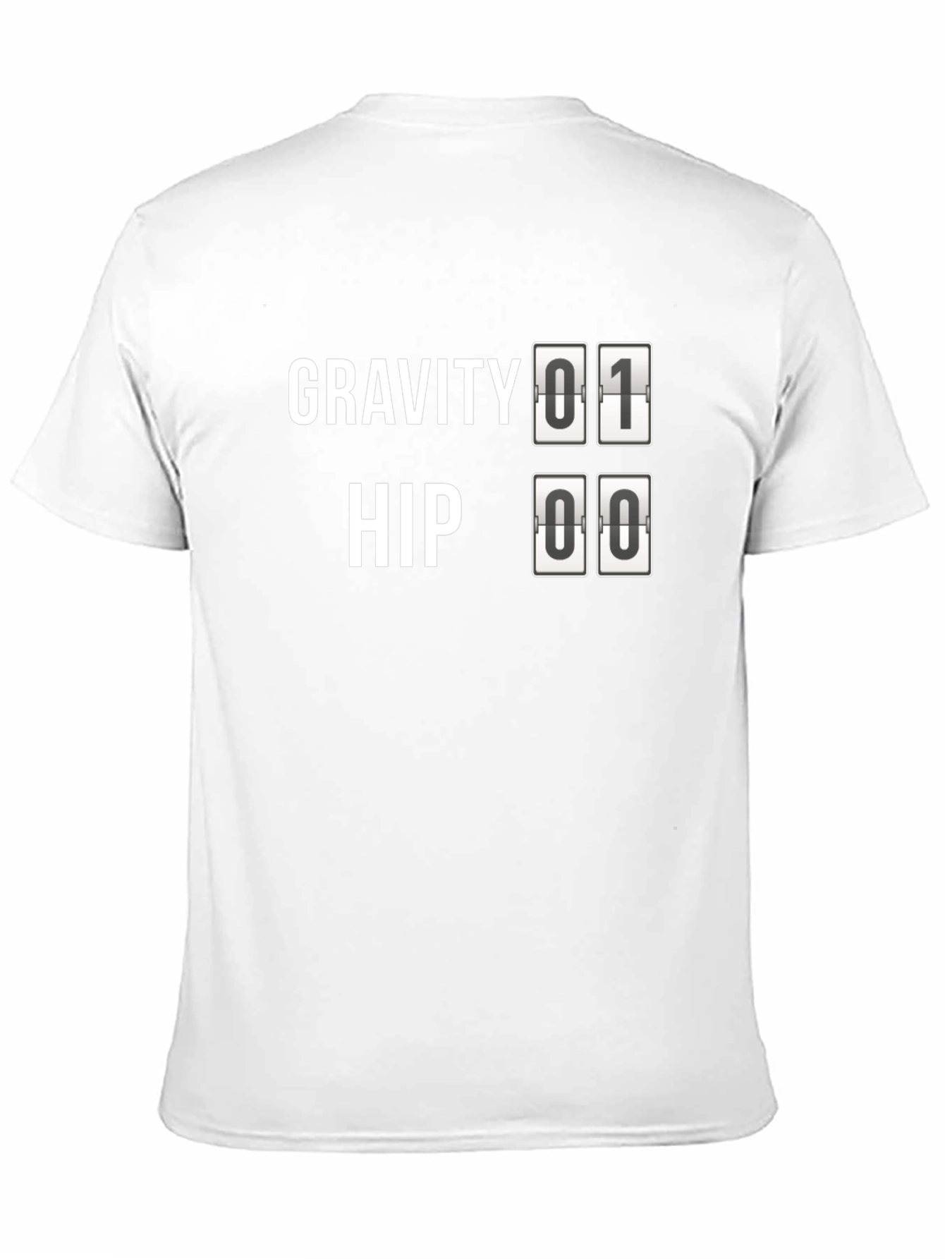 Black Gravity Hip T-Shirt - Men's Black Novelty Tee view 11