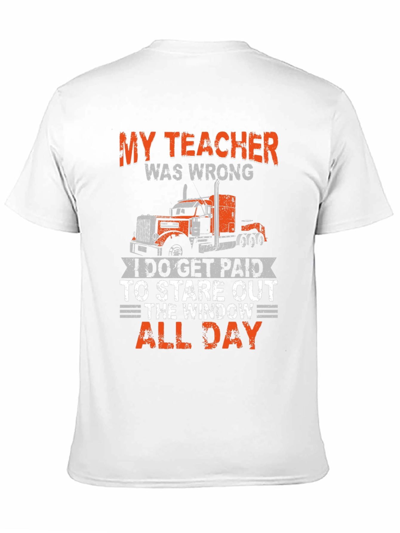 Black Trucker T-Shirt: My Teacher Was Wrong view 11