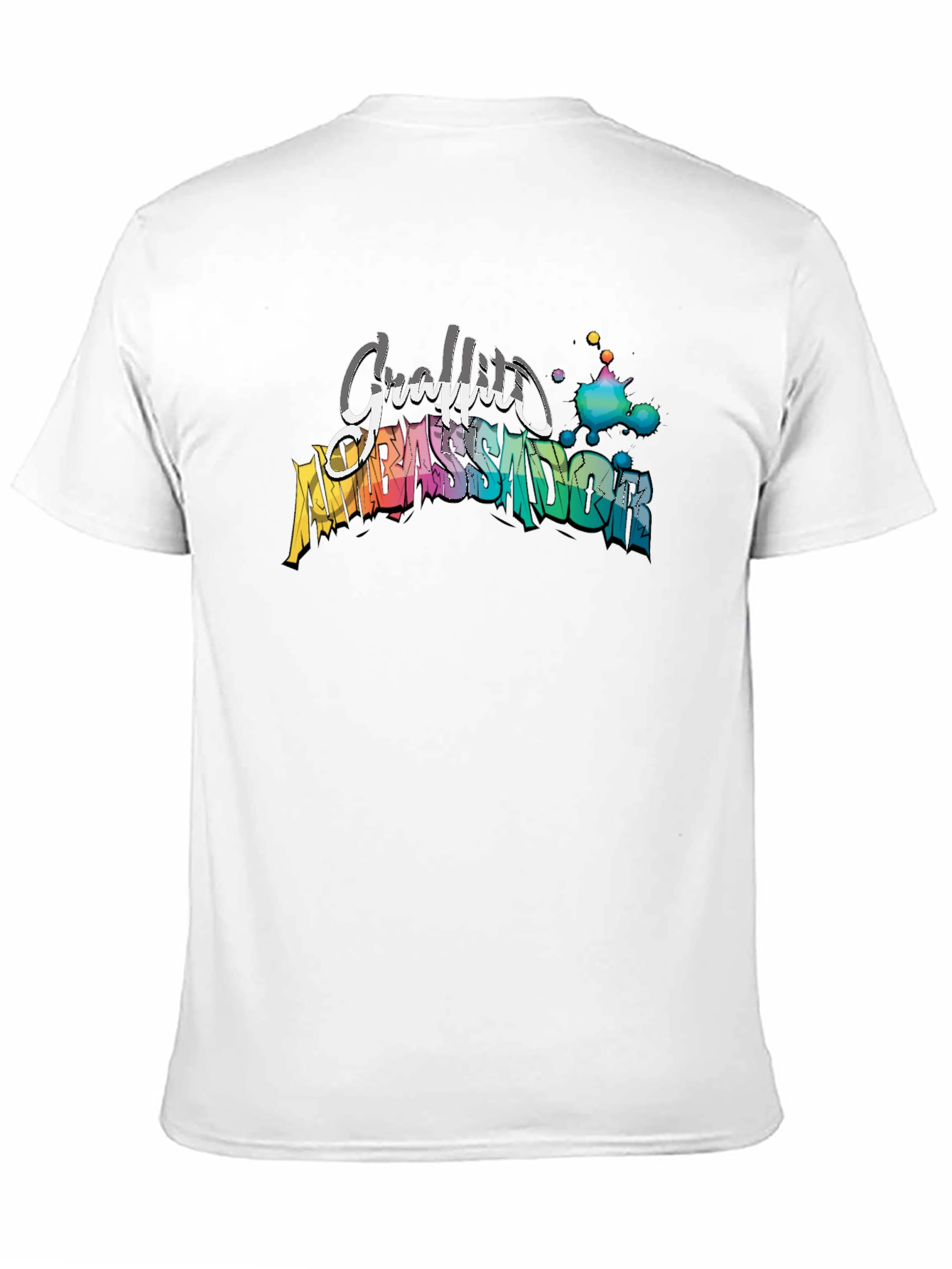 Black Graffiti Ambassador Black T-Shirt - Artistic Design view 11