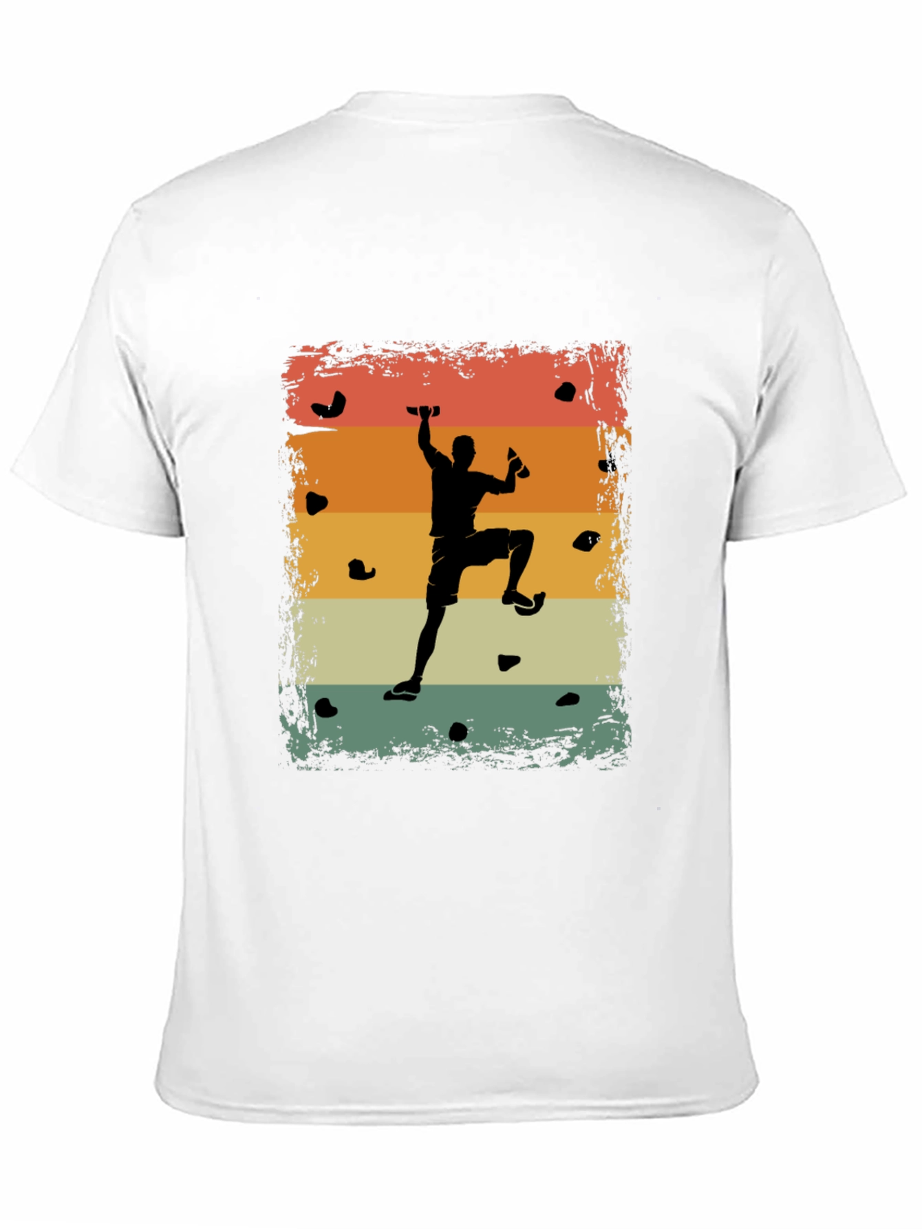 Black Retro Rock Climber T-Shirt - Black view 11