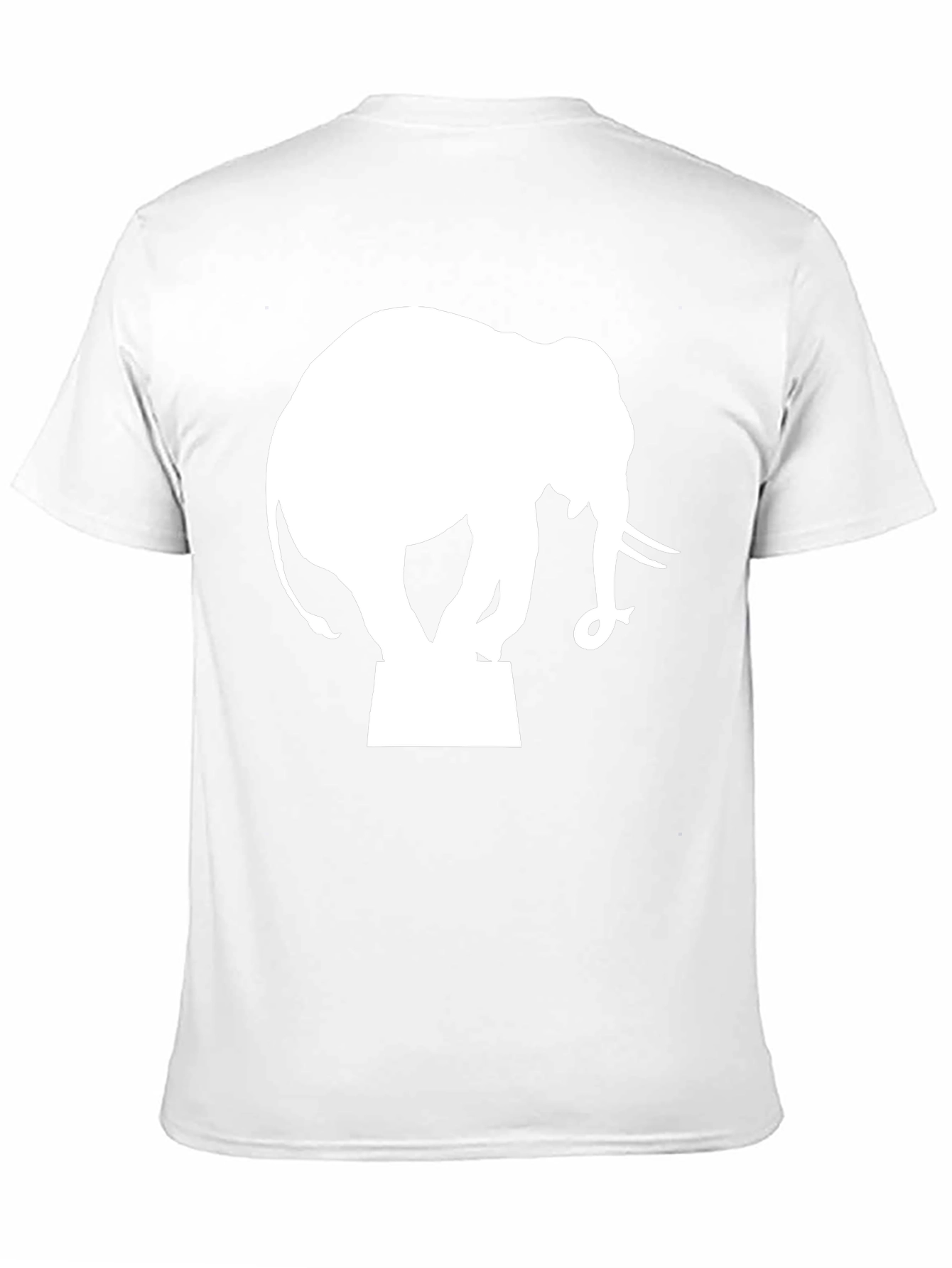 Black Elephant Silhouette Graphic Tee - Black view 11