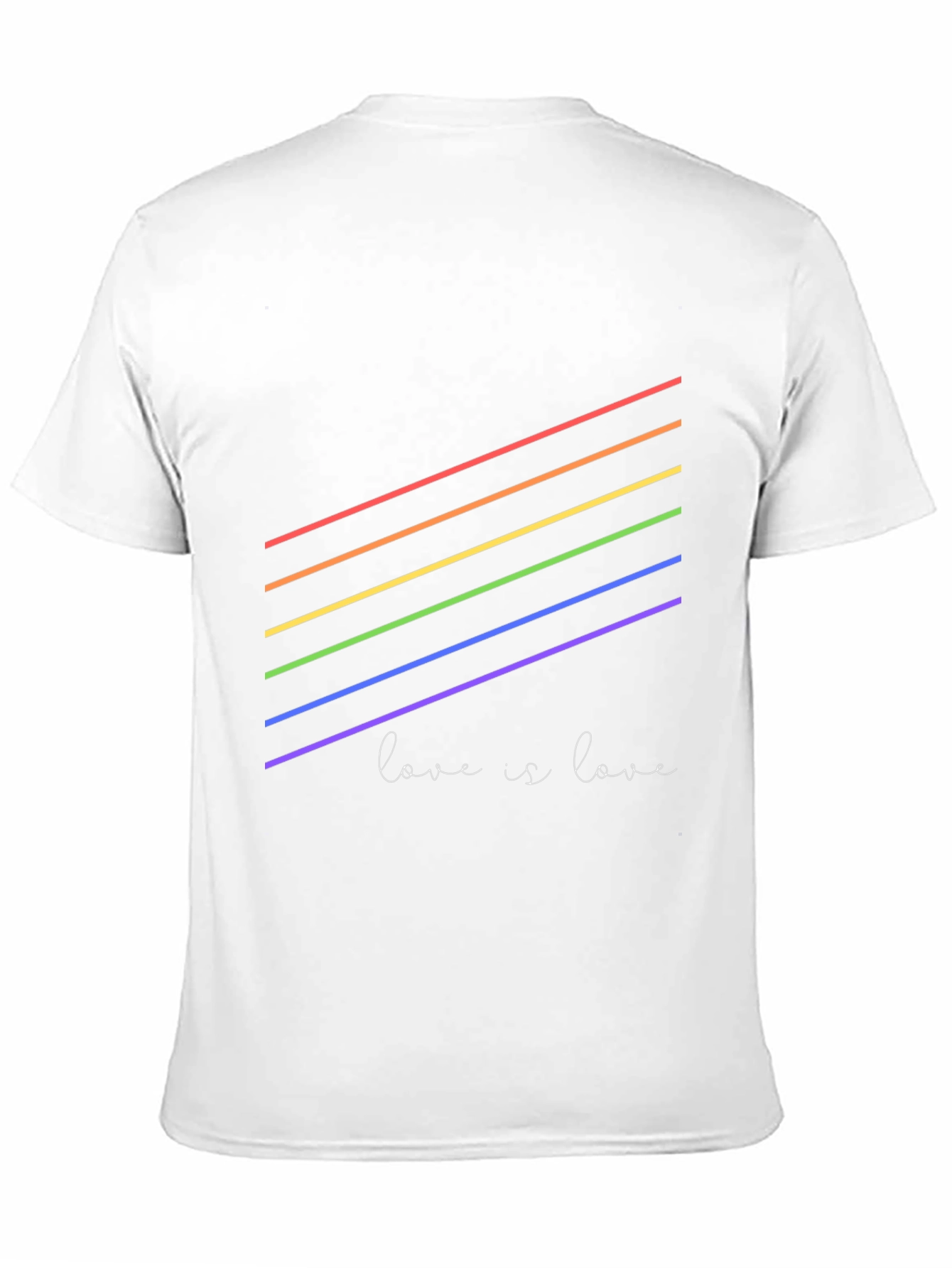 Pride Rainbow 'Love is Love' Black T-Shirt - 11
