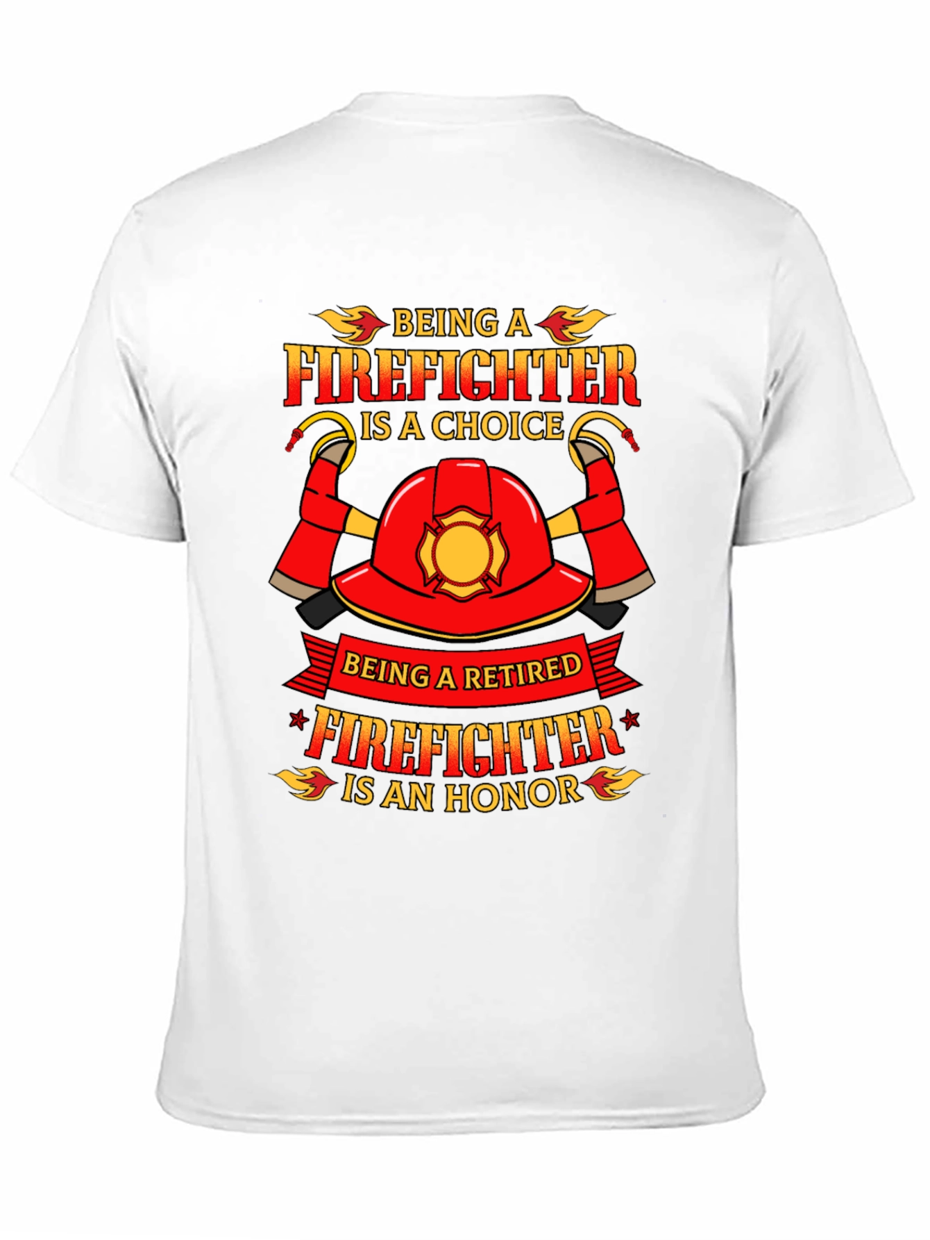 Black Firefighter Retirement Honor T-Shirt view 11