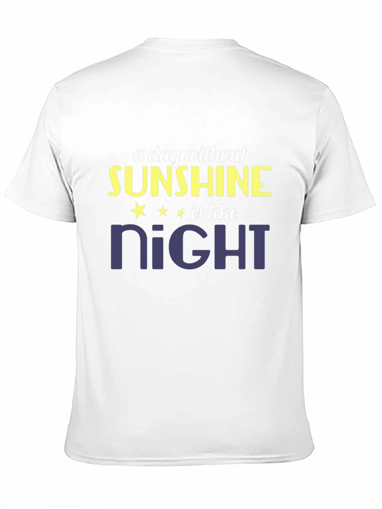 Black Funny Sunshine Night T-Shirt view 11