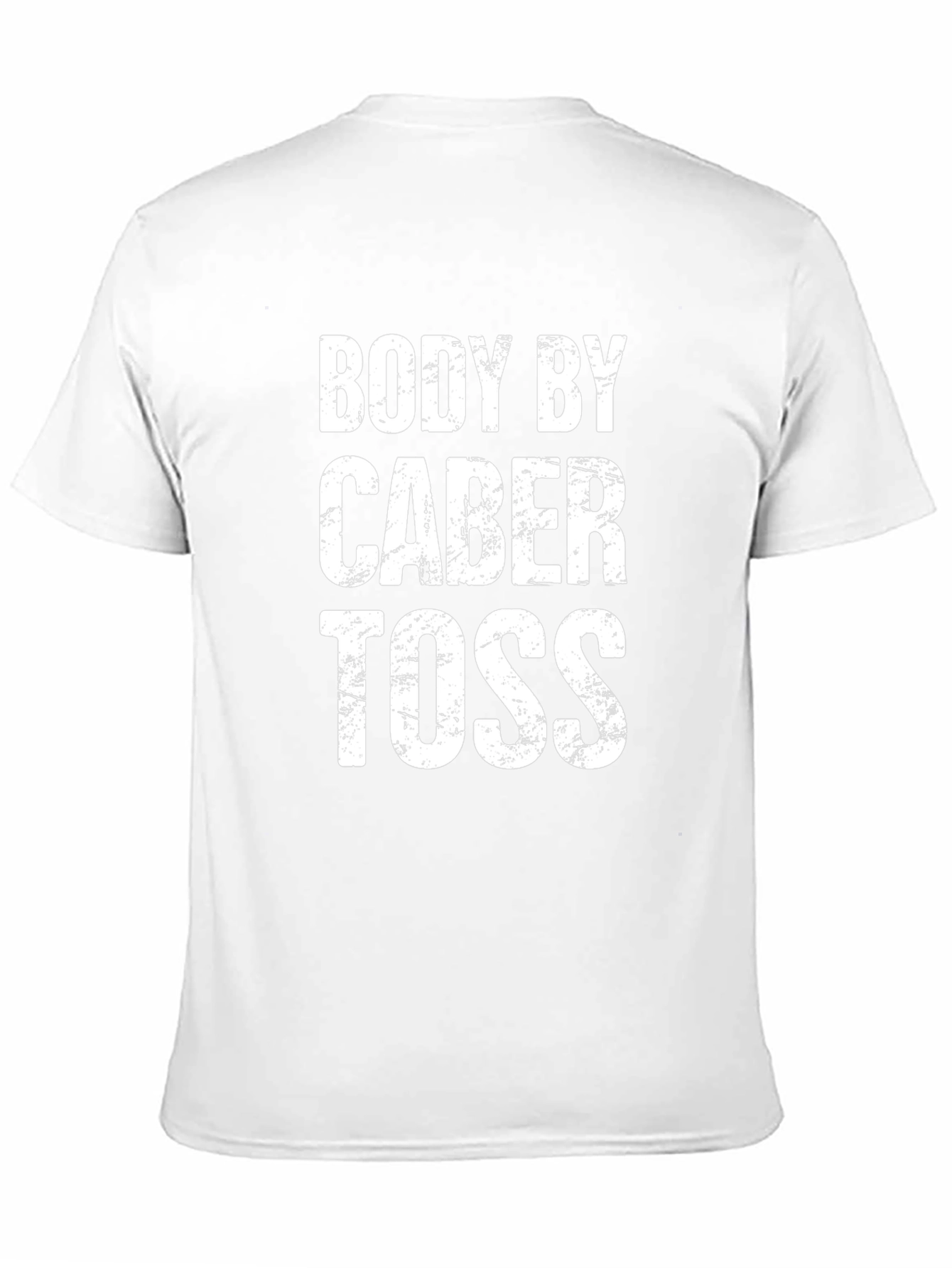 Black Body By Caber Toss - Funny Athletic Black T-Shirt view 11