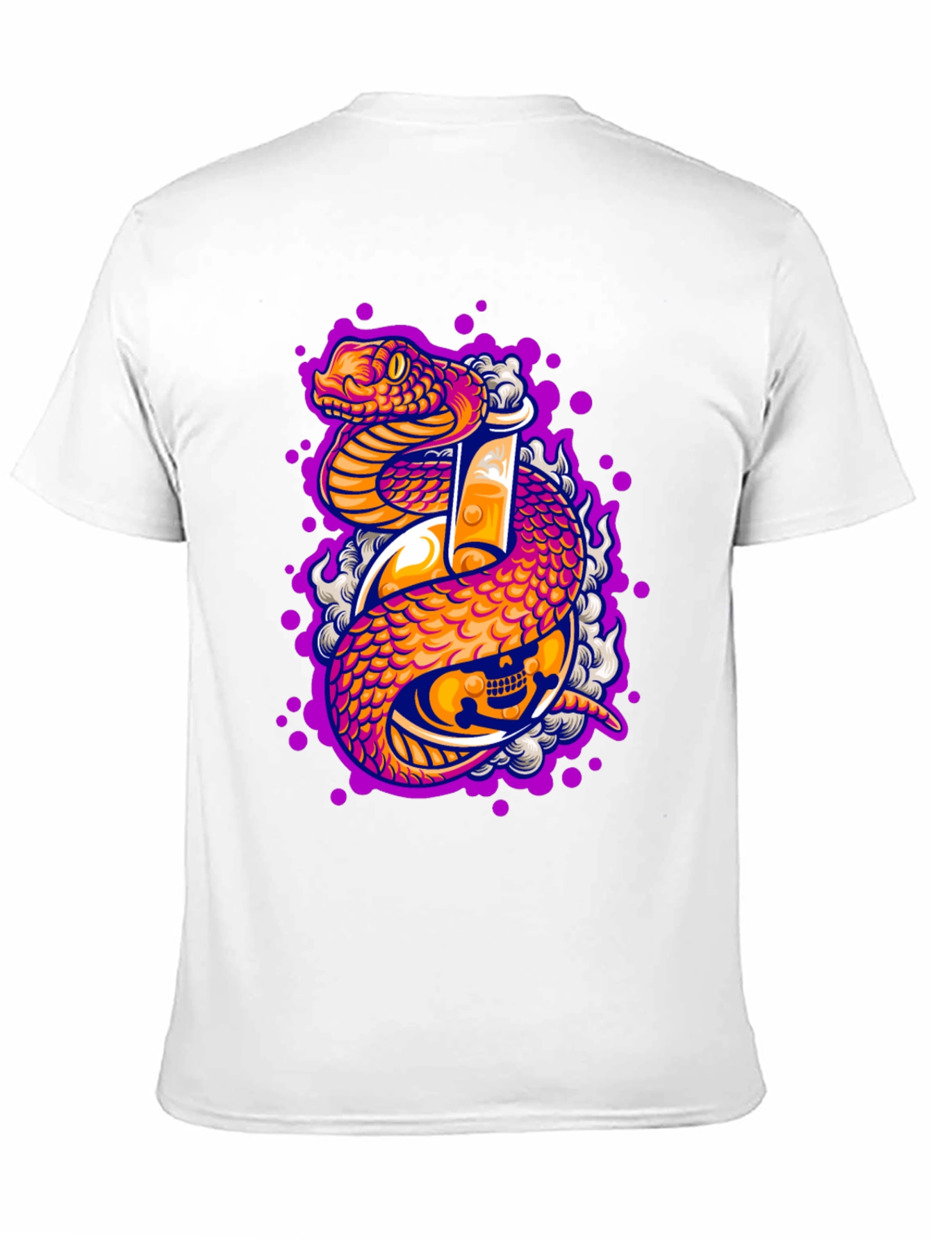 Black Snake Skull Poison T-Shirt view 11