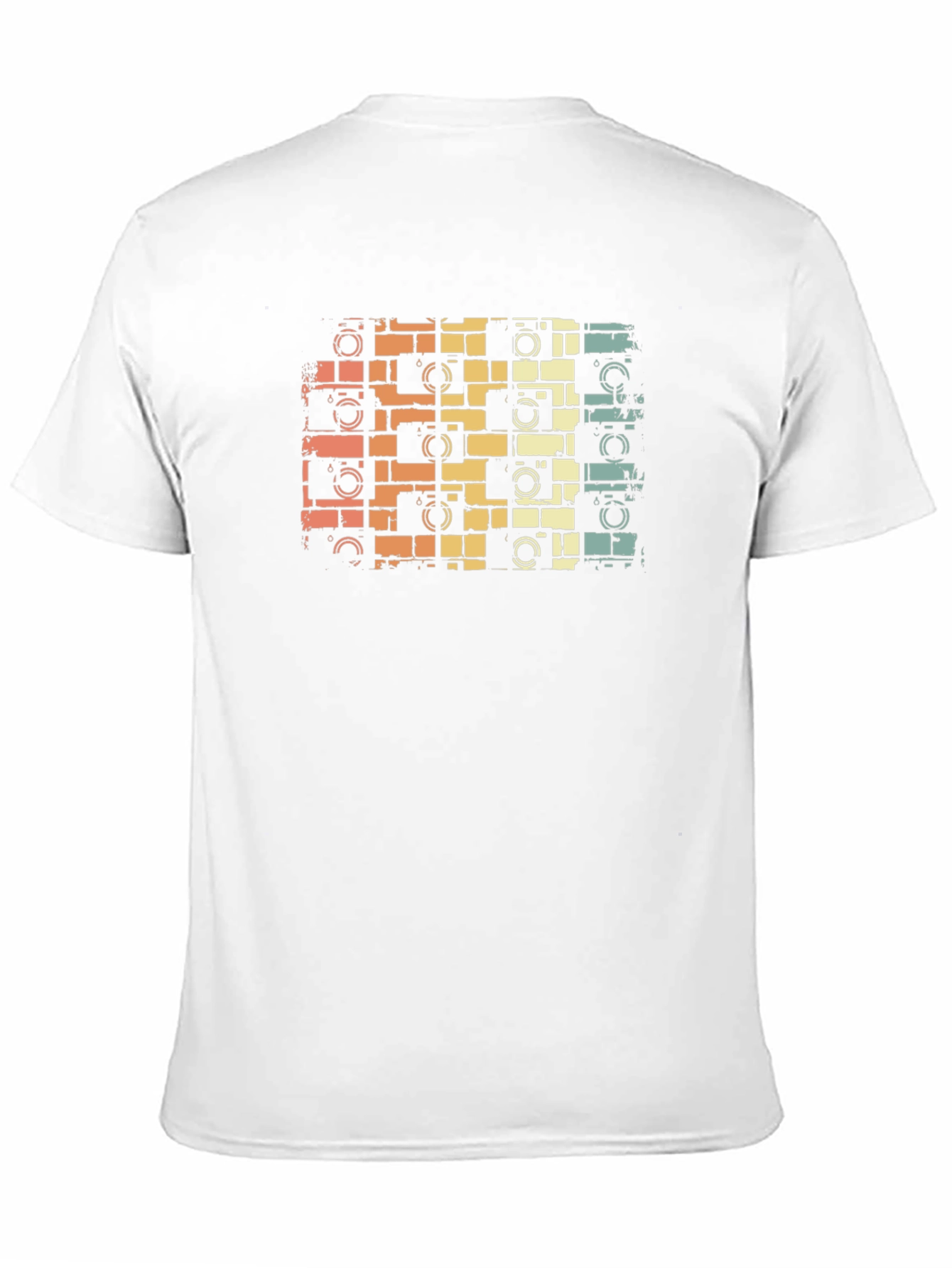 Black Retro Camera Print Black T-Shirt view 11