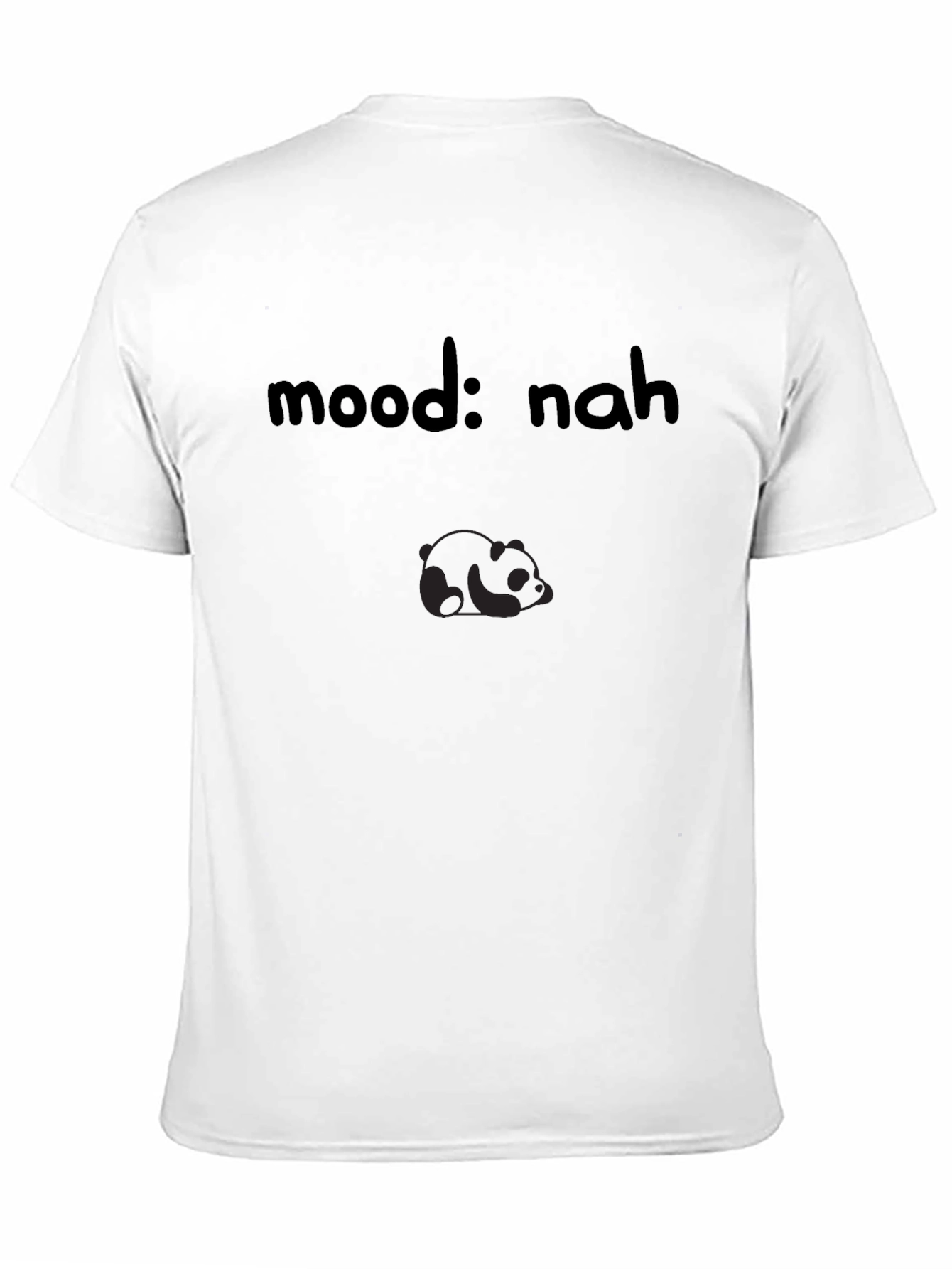Black Mood: Nah Panda Graphic T-Shirt view 11