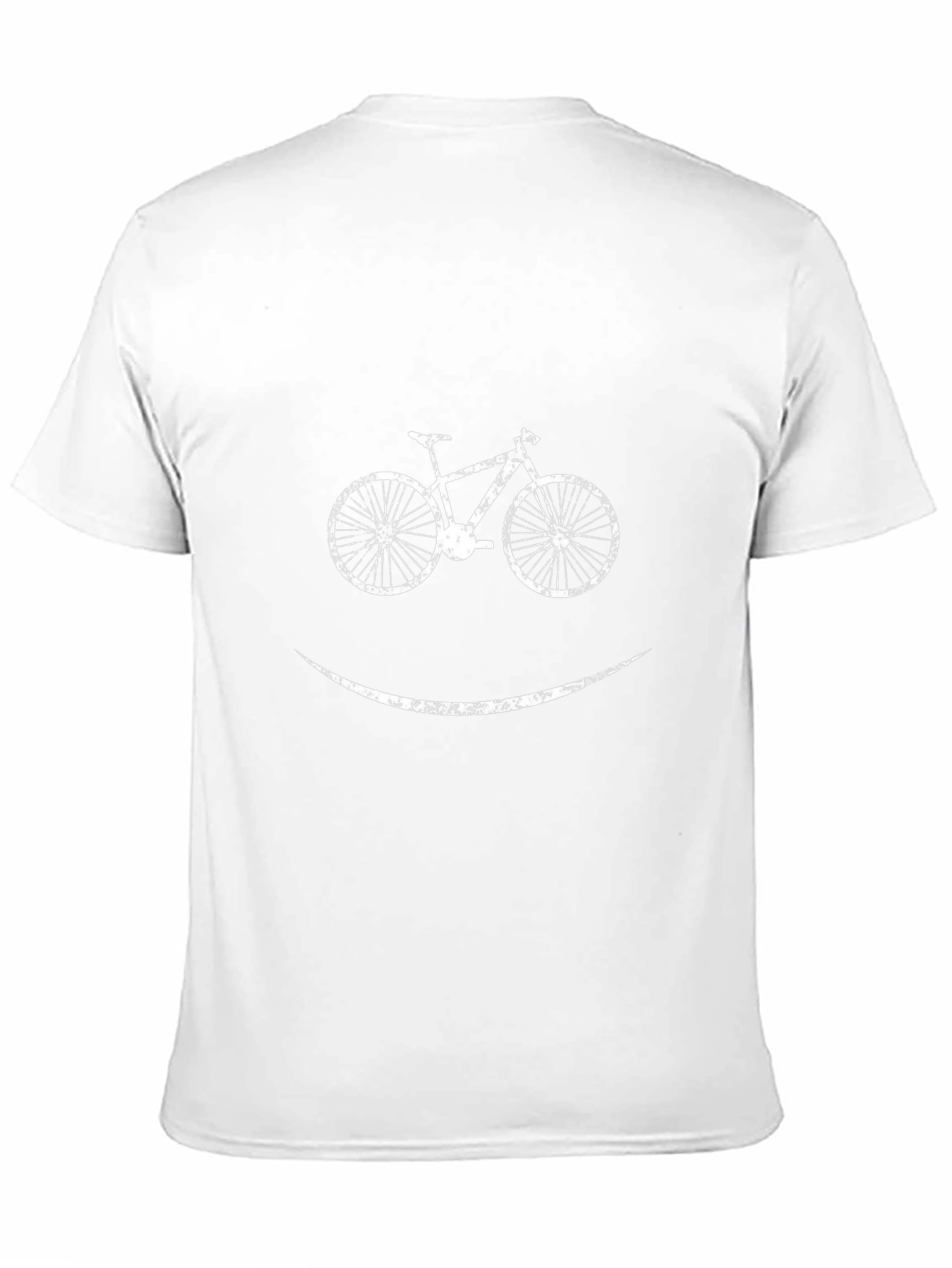 Black Bike Smile Graphic Tee - Black Cotton T-Shirt view 11