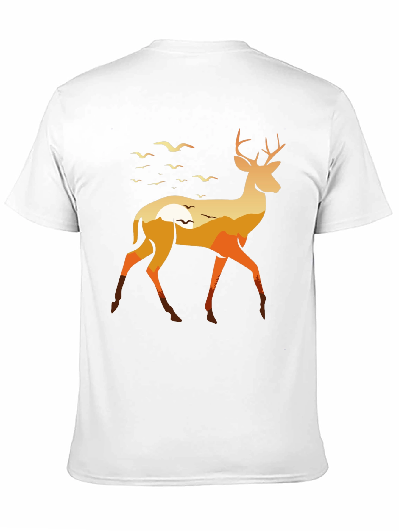 Black Nature Deer Graphic Tee - Stylish & Unique view 11