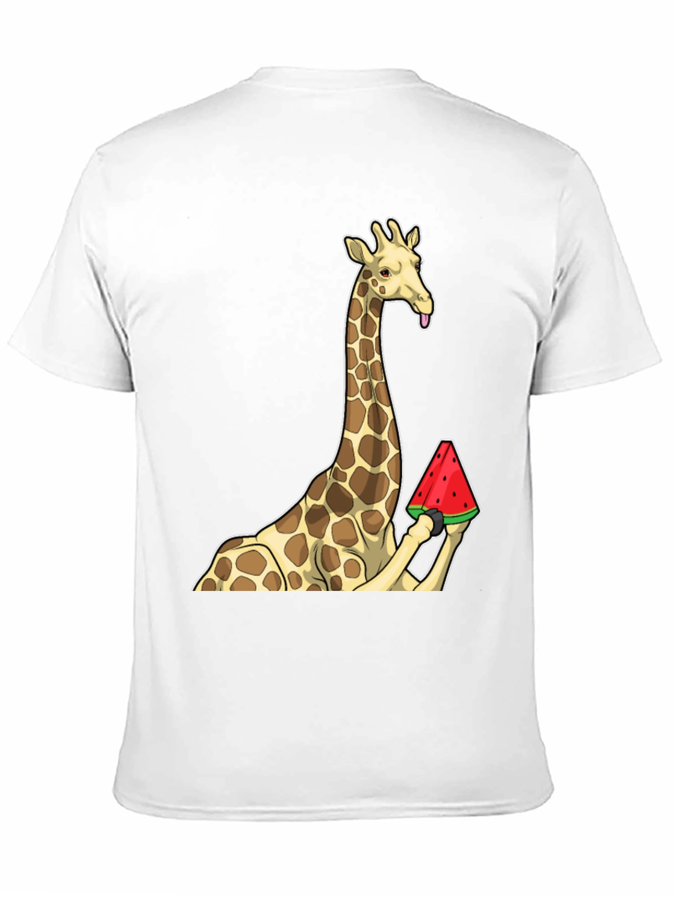 Black Giraffe Watermelon Graphic T-Shirt - Unique Design! view 11