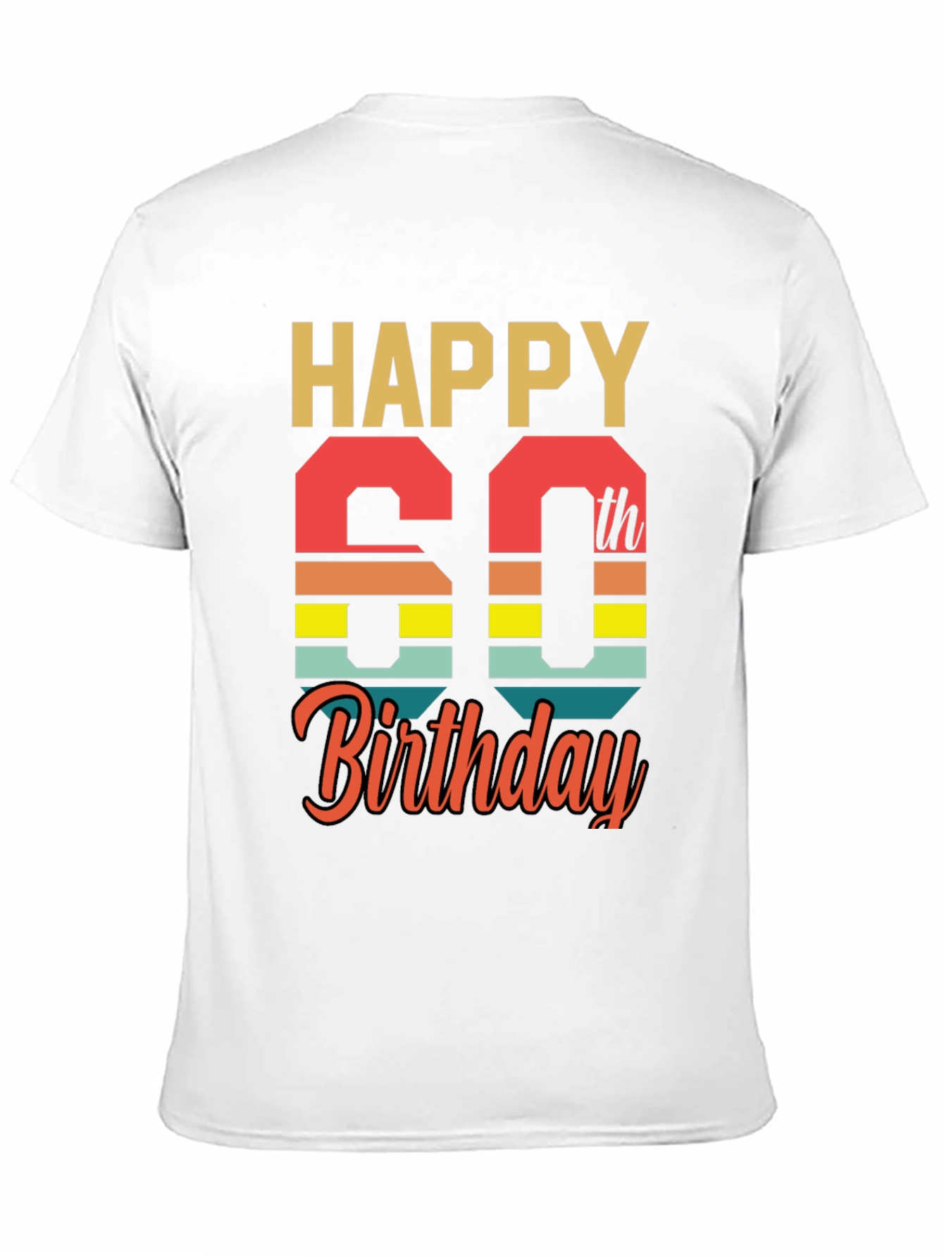 Black Happy 60th Birthday Graphic Tee view 11