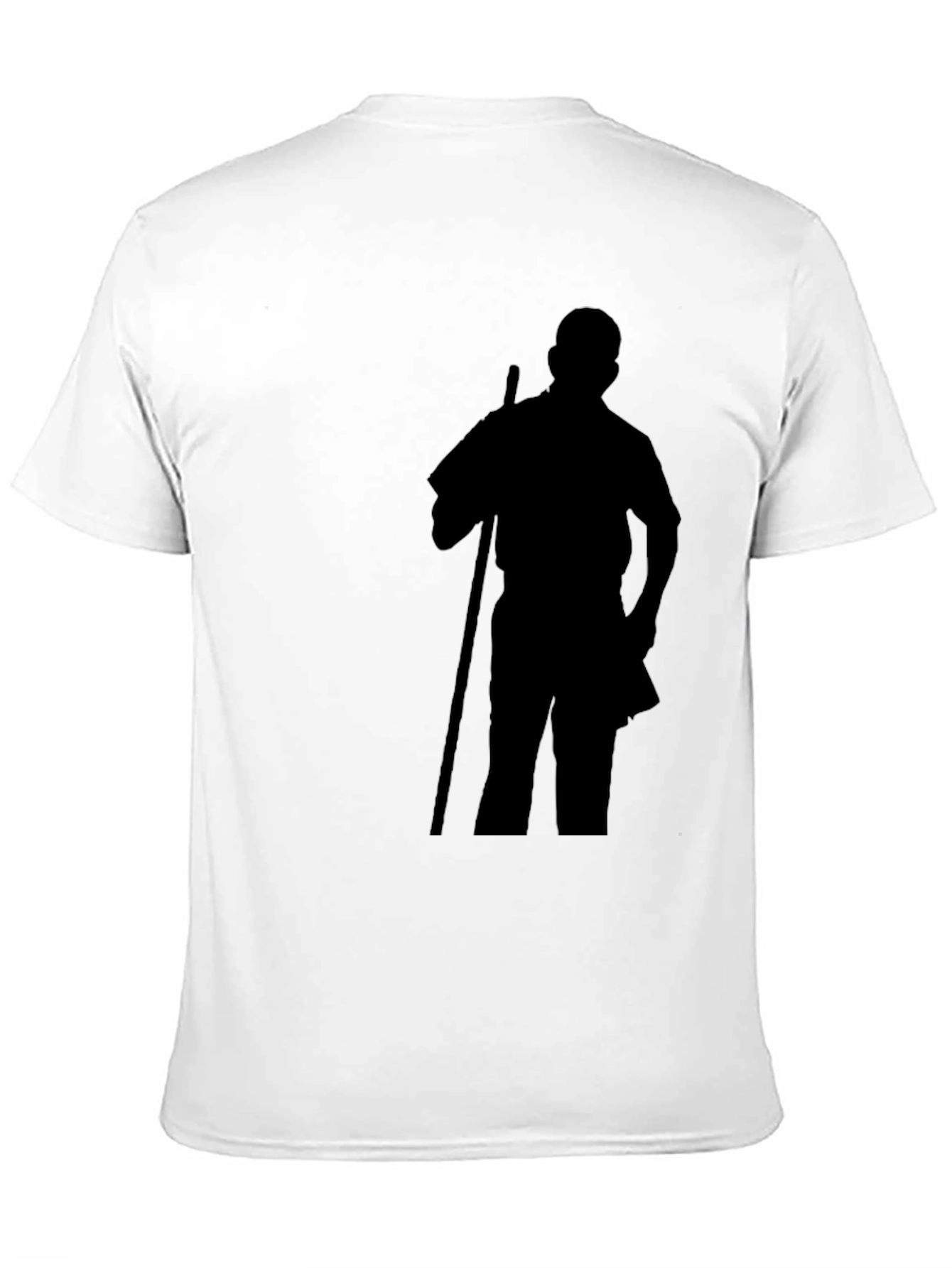 Black Silhouette Graphic Tee - Casual Black T-Shirt view 11