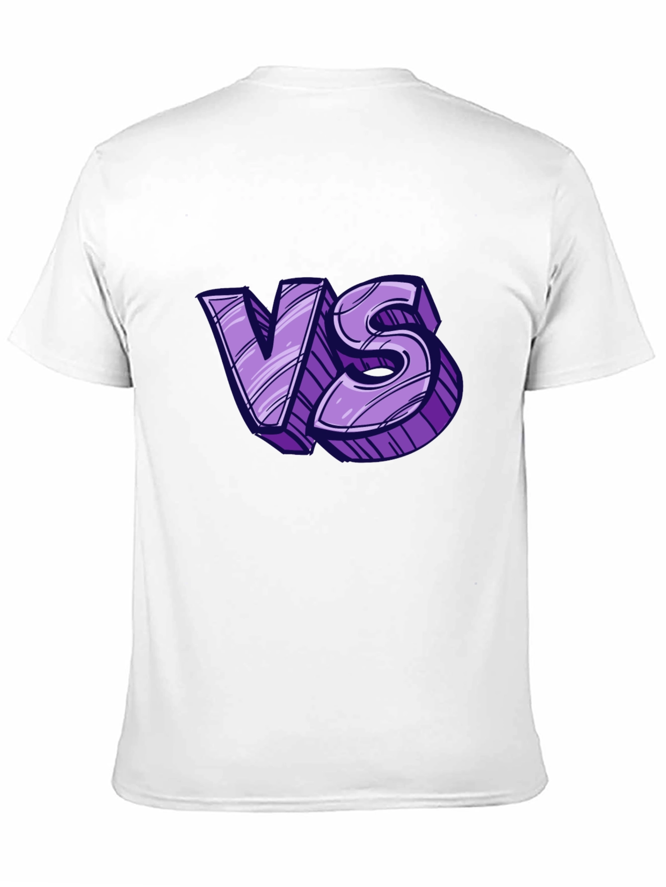 Black Versus Graphic Tee - Black Cotton T-Shirt view 11