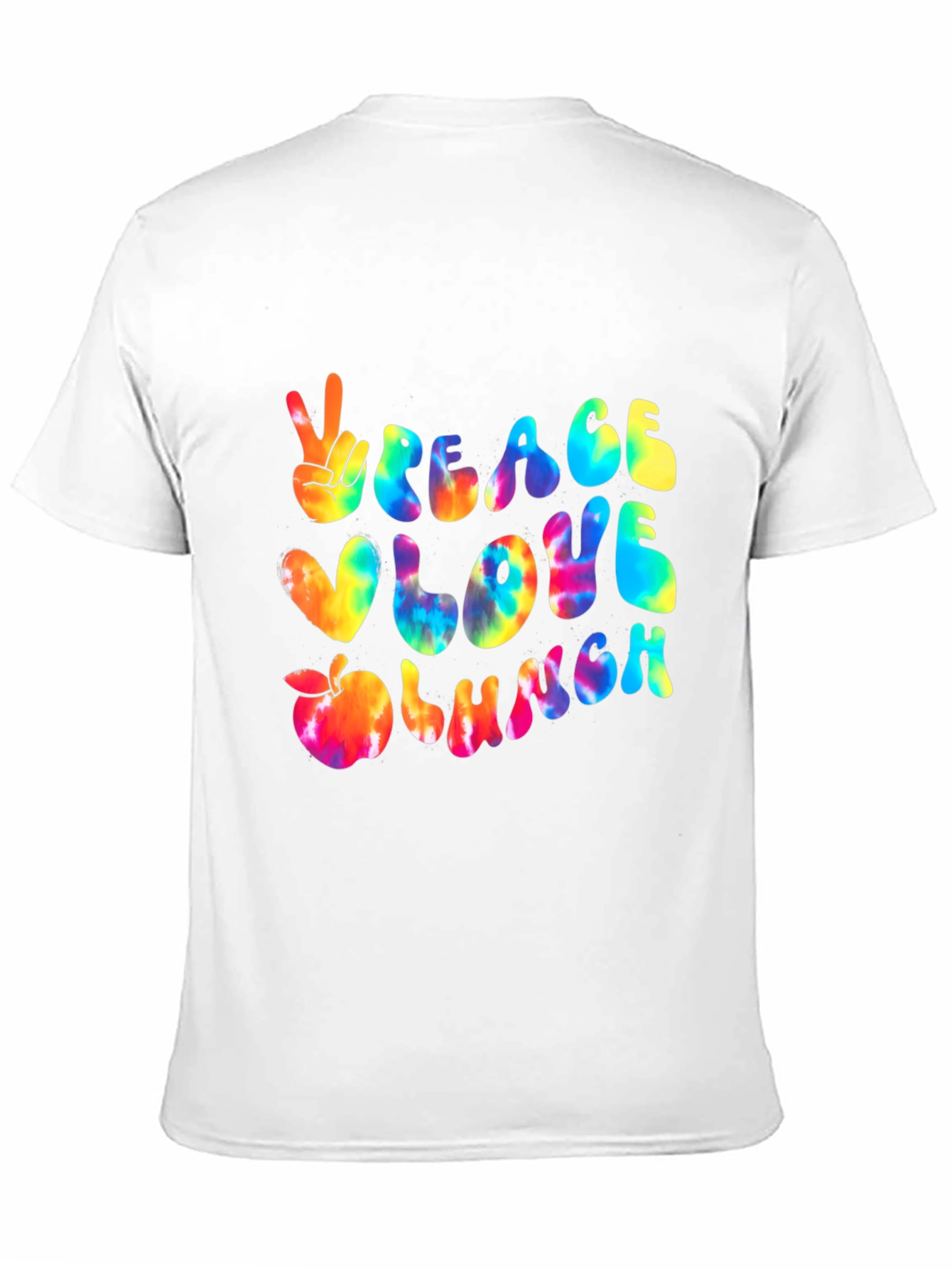 Black Peace Love Lunch T-Shirt view 11