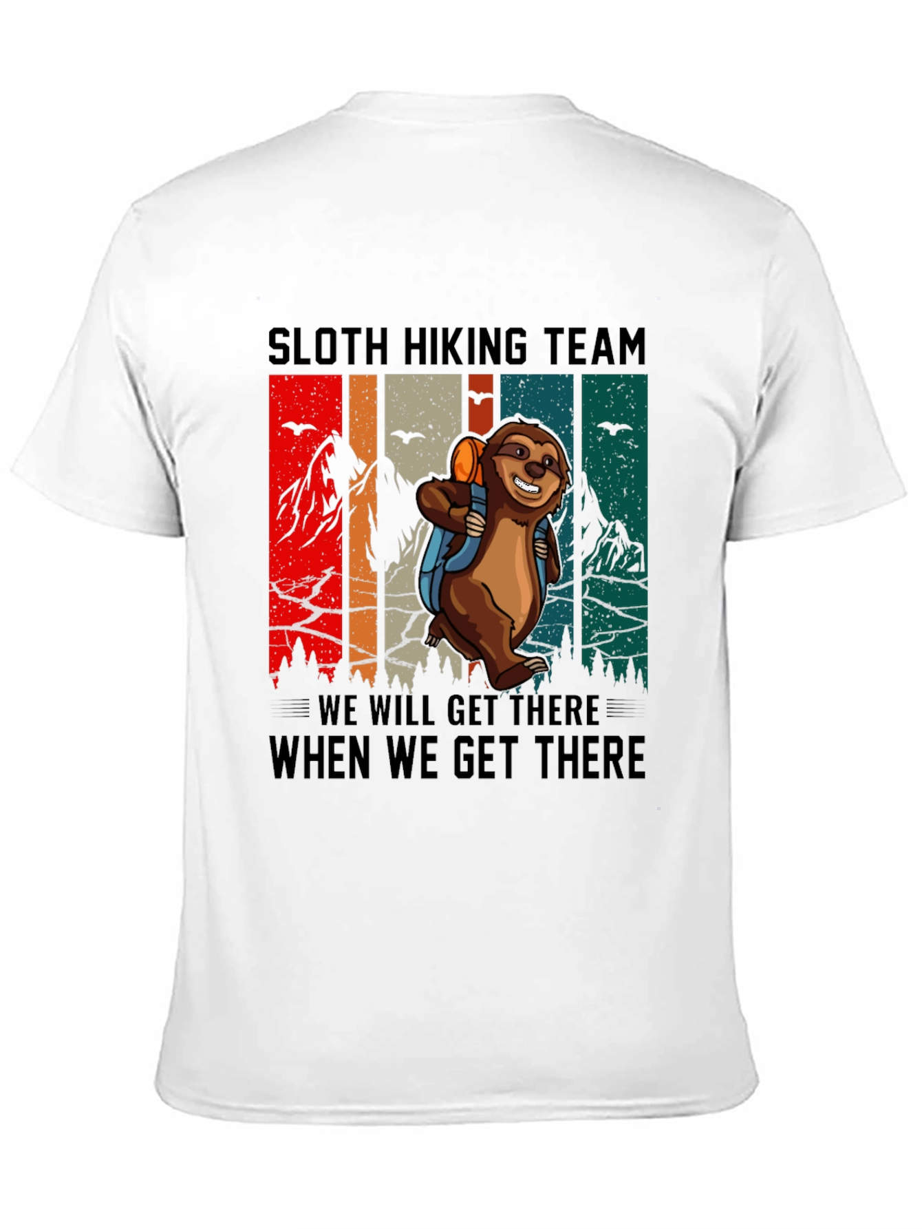 Black Sloth Hiking Team Graphic Tee view 11